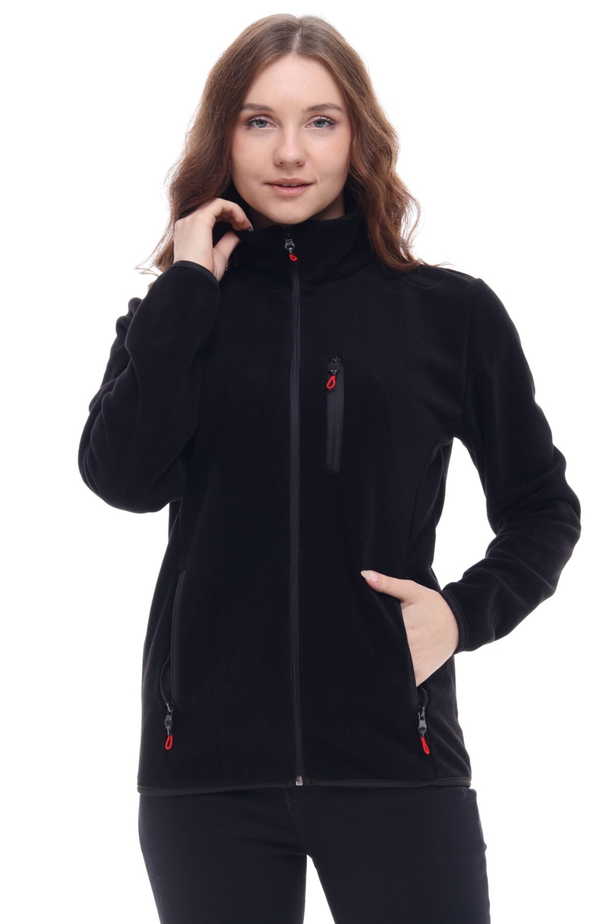 Ghassy Co  2'lİ Paket Pro Rüzgar Geçirmez 5 Cepli Outdoor Tam Fermuarlı Polar Ceket - Görsel 7