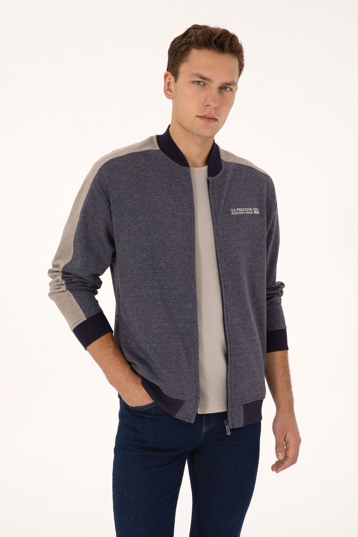 U.S. Polo Assn. Erkek Mürdüm Örme Hırka 50315820-VR074