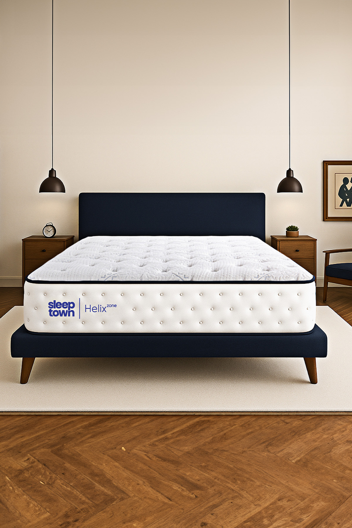 Sleeptown Helix 5 Zone Pocket Yaylı Yatak - Çift Kişilik