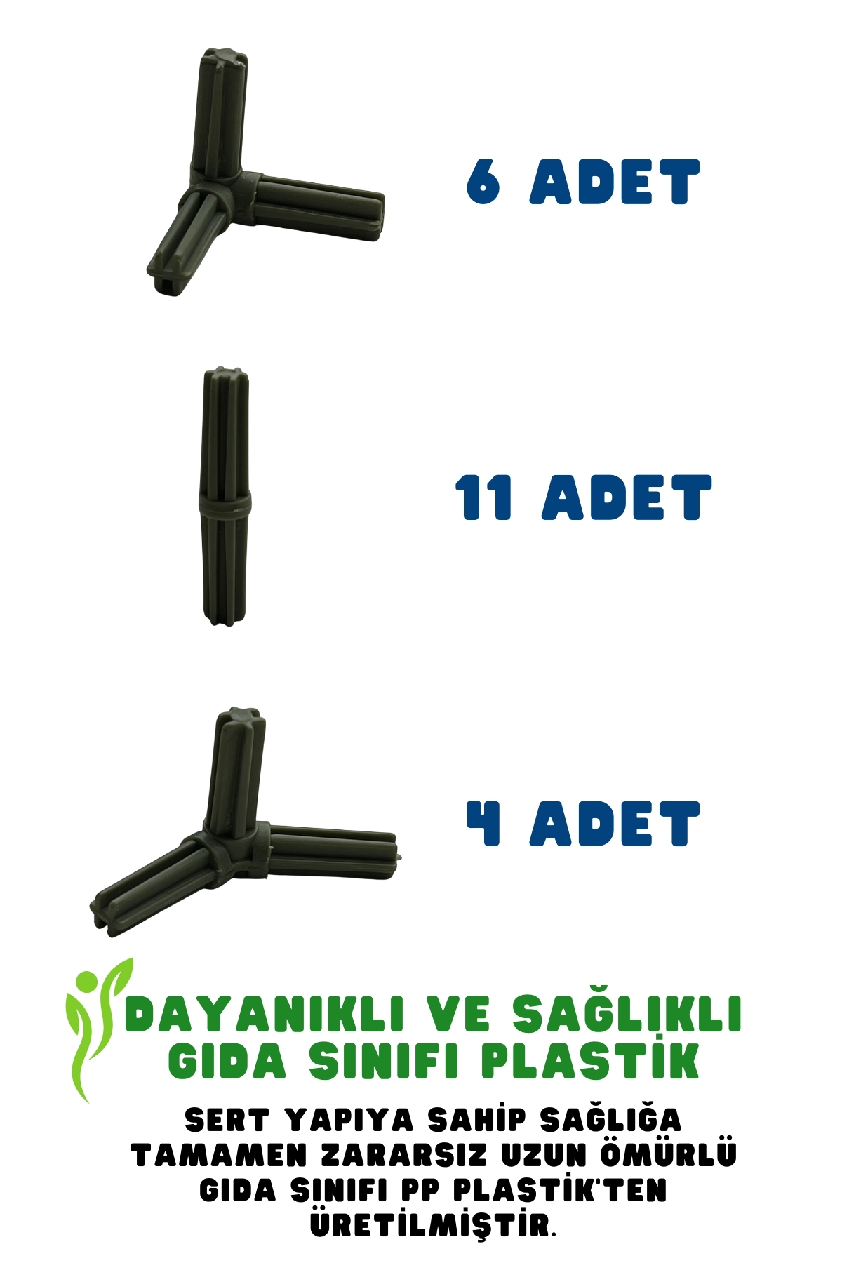 Şehir Online Mağazacılık 100x100x68cm Çadır için Sağlıklı Gıda Sınıfı Plastik Yedek Boru-Aparat Set FurkanToy CA Games Uyumlu fotoğrafı 3 (önizleme)