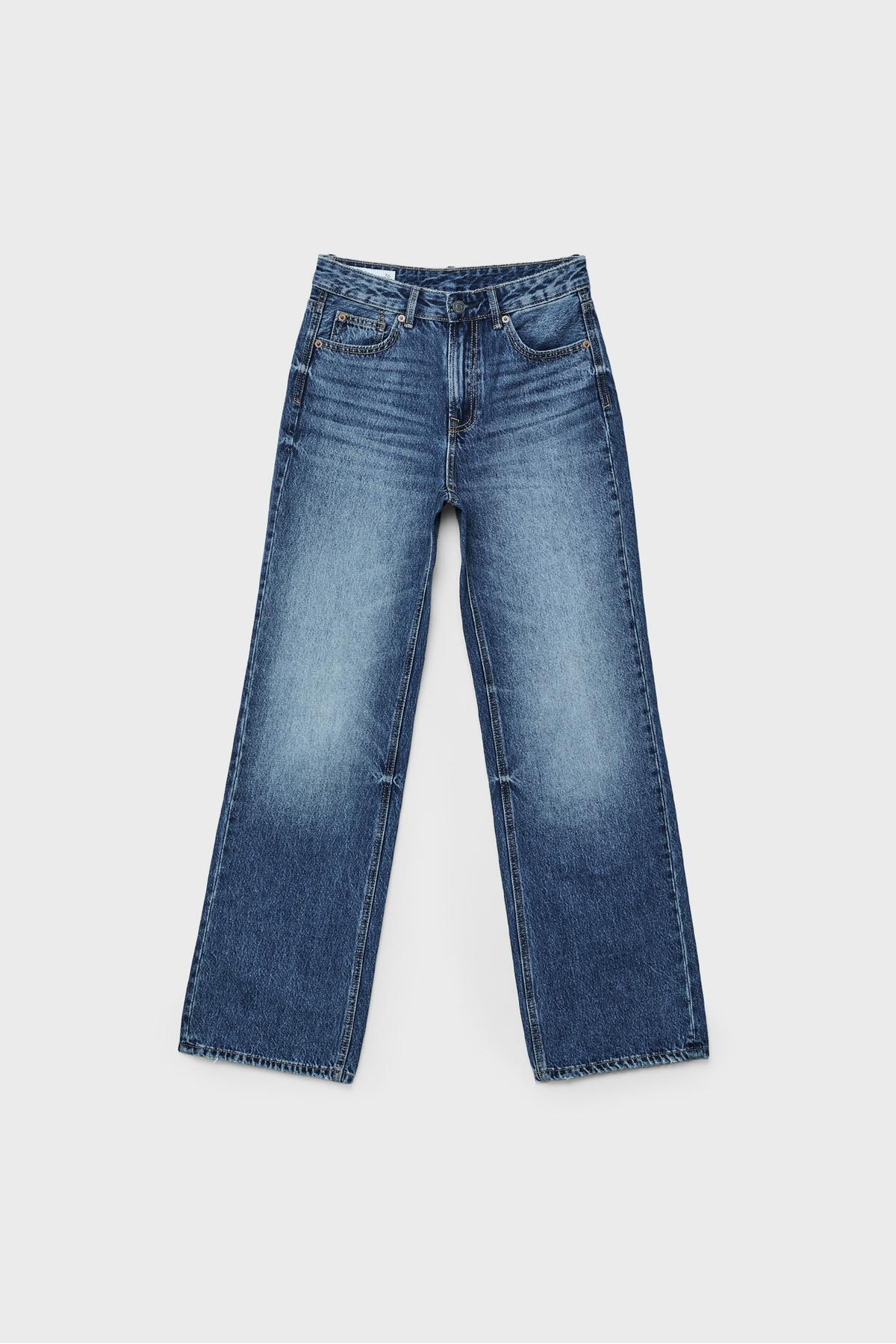 Stradivarius  D92 straight fit geniş paça jean - Görsel 6
