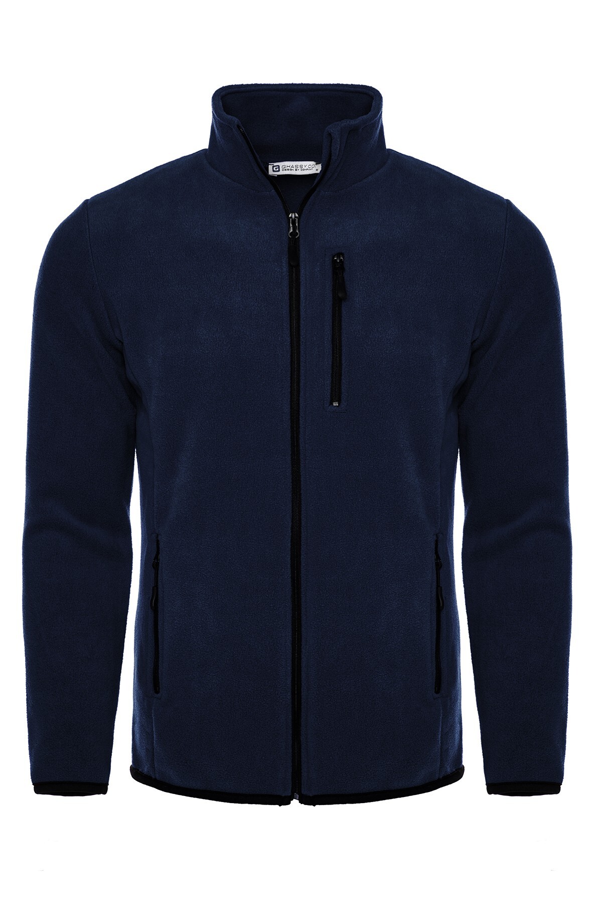 Ghassy Co  3'lü Paket Pro Rüzgar Geçirmez 5 Cepli Outdoor Tam Fermuarlı Polar Ceket - Görsel 4