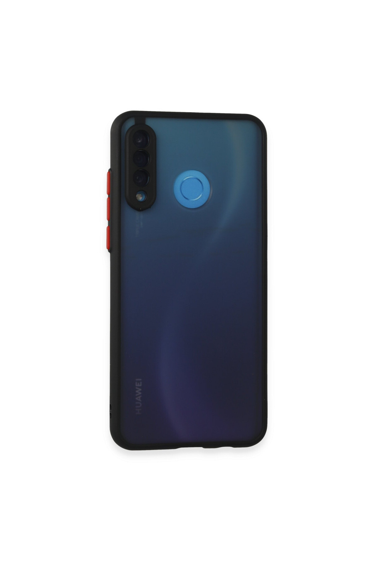 Huawei P30 Lite İçin Uyumlu Buzlu Tasarım Renkli Tuş Mat Tasarım Sararmaz Kılıf