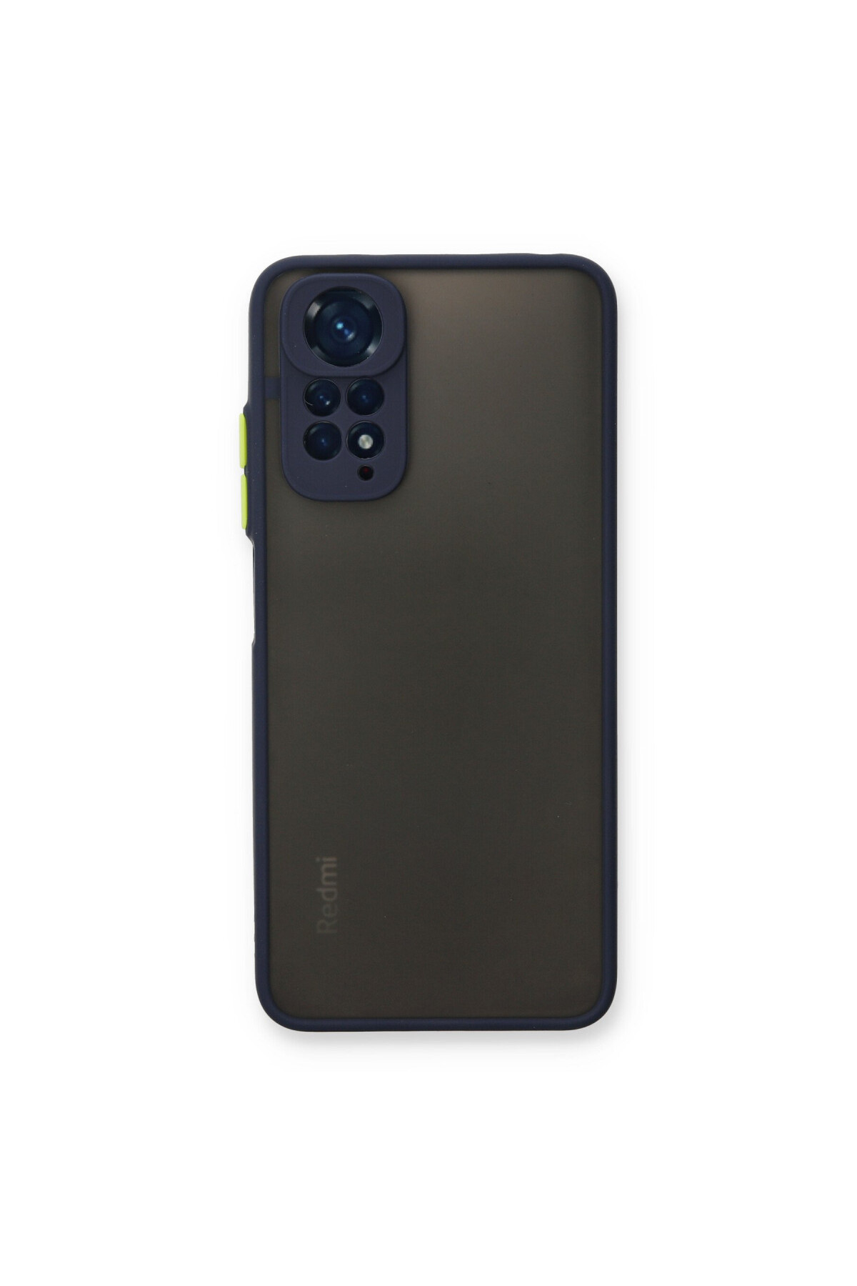 Xiaomi Redmi Note 11 İçin Uyumlu Buzlu Tasarım Renkli Tuş Mat Tasarım Sararmaz Kılıf