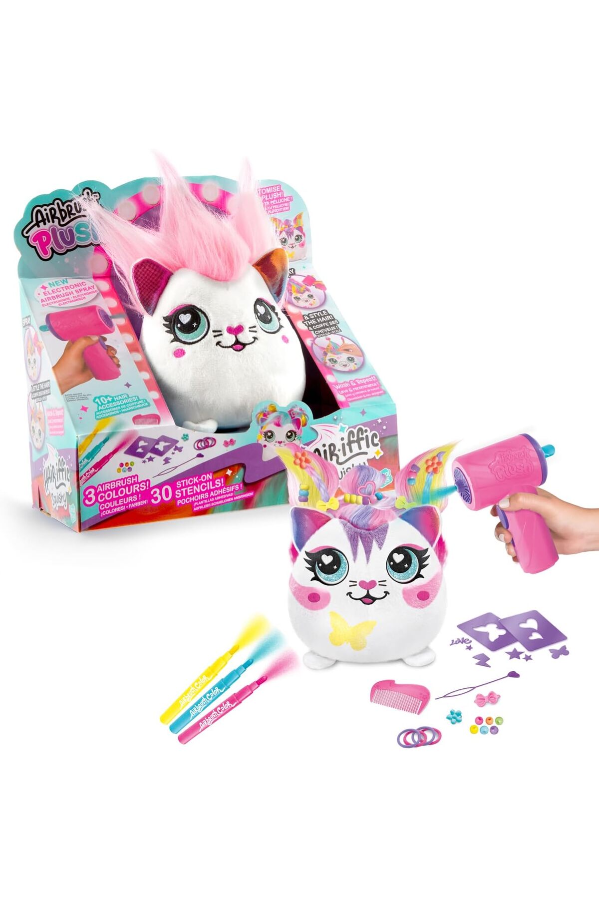 Cici Oyuncak Airbrush Plush - Hair'iffic 17cm Squish Saç Tasarımı