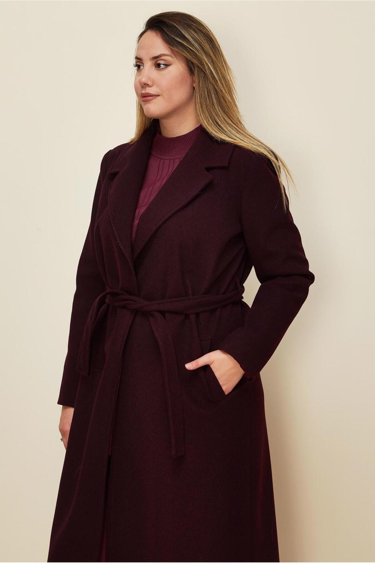 Alvina  KUŞAKLI KAŞE KABAN 90643 - Görsel 2