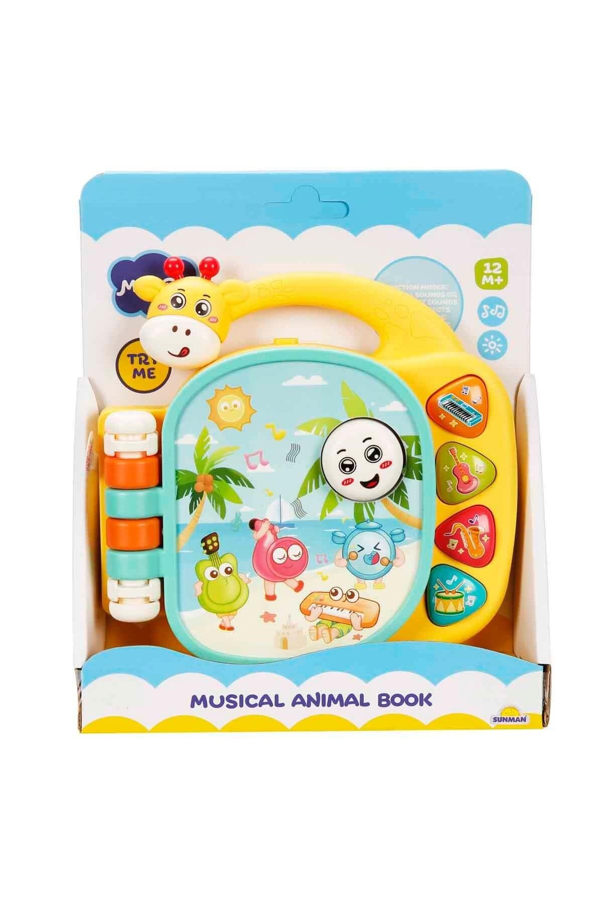 Sunman Minibo Sesli ve Işıklı Zürafa Figürlü Müzik Kitabı fotoğrafı 4 (önizleme)