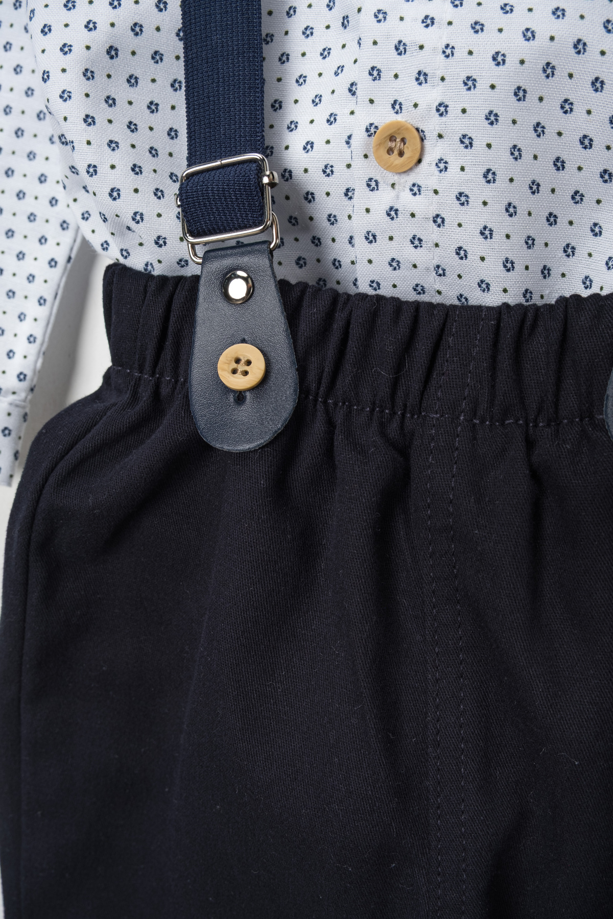 tinytrends Como Erkek Bebek Zıbınlı Gömlek Mevlüt Bayram Düğün Salopet Takım Elbise fotoğrafı 3 (önizleme)