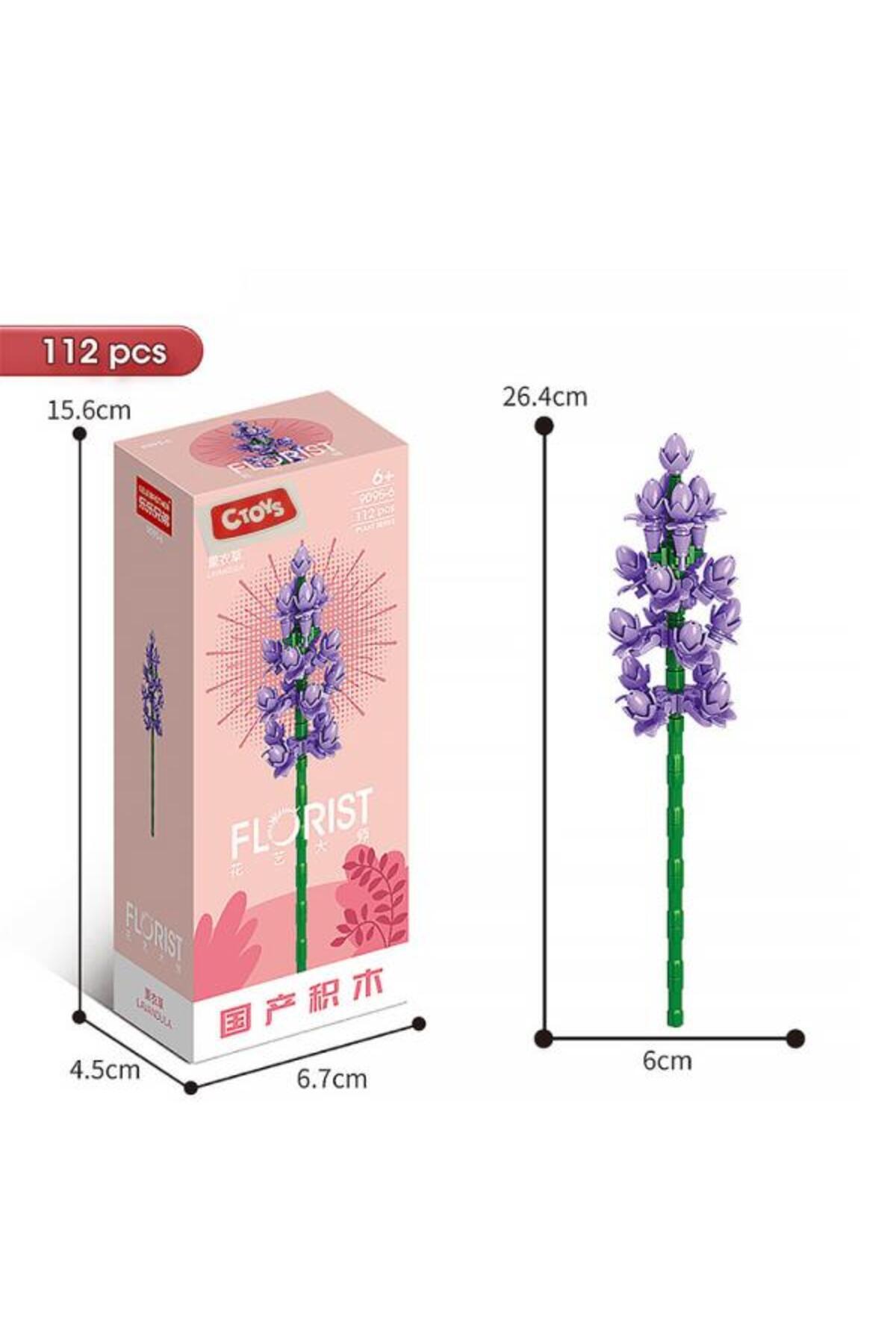 سی‌تویز بلوک‌های گل ۹۰۹۵-۶ لاوندولا – ست ۱۱۲ تکه بلوک‌های گل‌سازی (سنین ۶ سال به بالا)