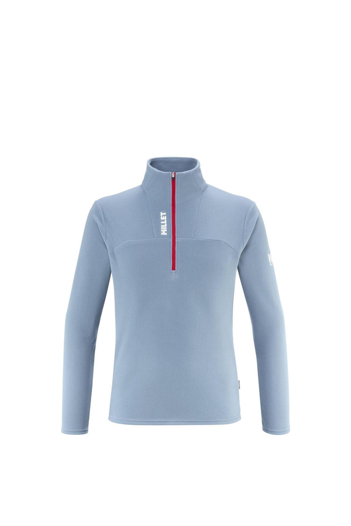 UBIC LGRID PO Erkek Polar Sweat Yarım Fermuar MIV10534 N3171 Mavi-XXL — رنگارنگ MIV10534 N3171N3171XXL