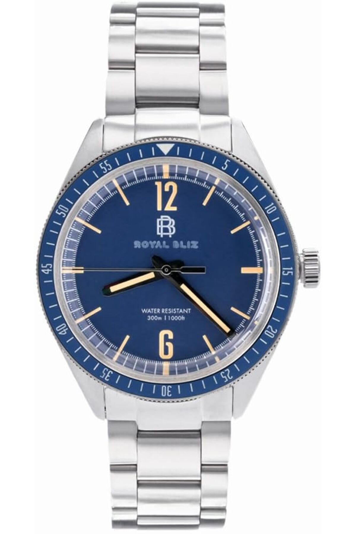 ساعت غواصی اتوماتیک مردانه RB Aqua Classic | استیل ضدزنگ | ۳۰۰ متر (آبی سلطنتی)
