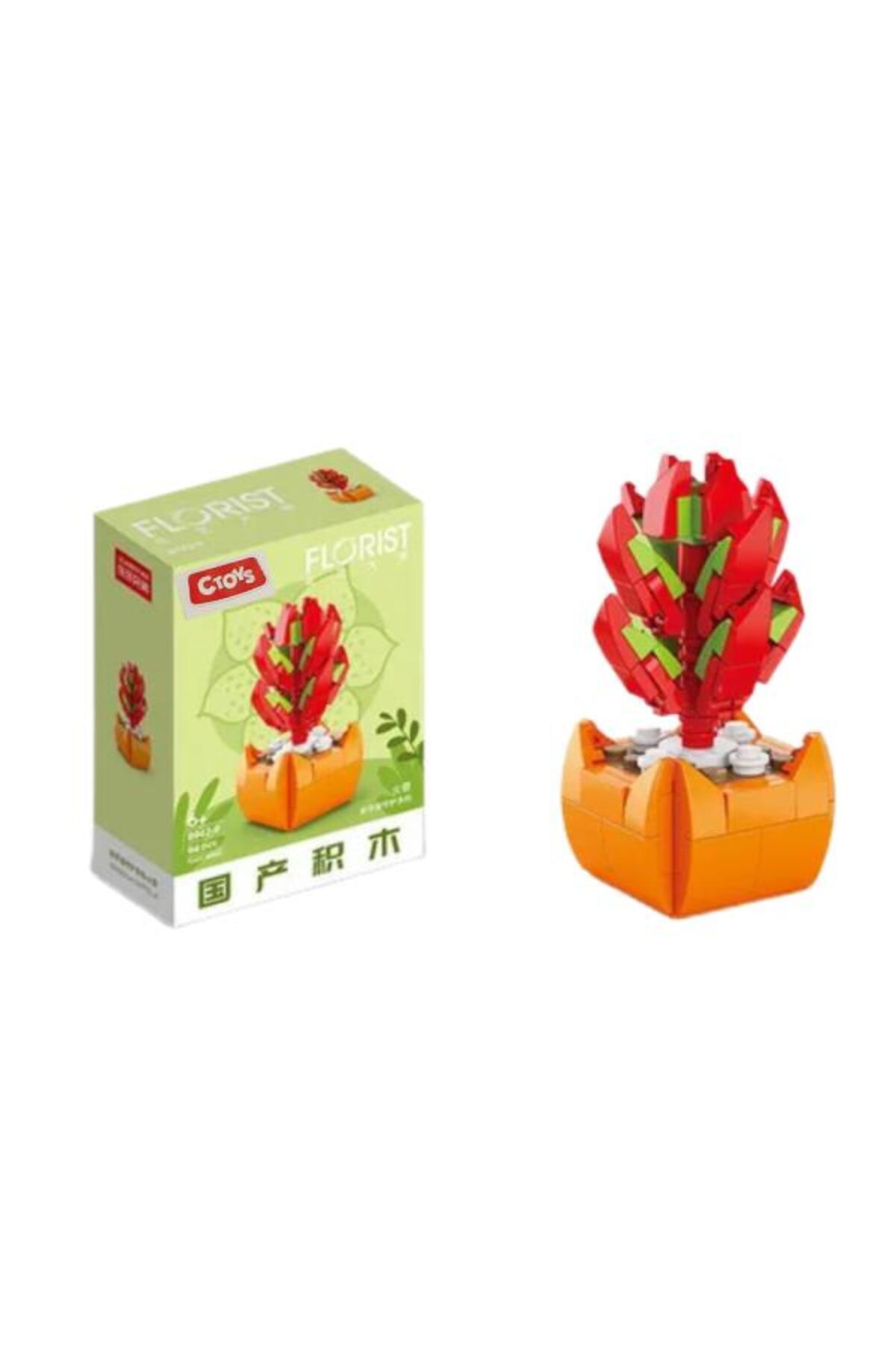 Ctoys Flower Blocks 8942-9 Crassula Capitella – ست ۹۴ تکه بلوک‌های ساختنی گل (سنین ۶ سال به بالا)