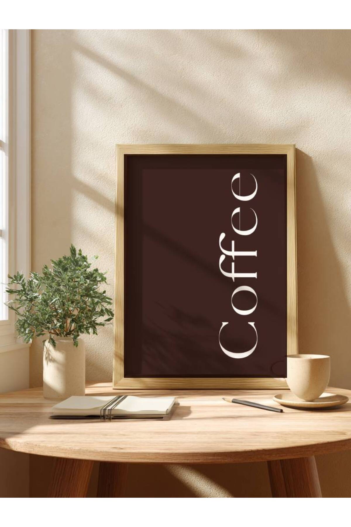 fuart.co Yatay Coffee Yazı Kahve Temalı Dijital Baskı Poster