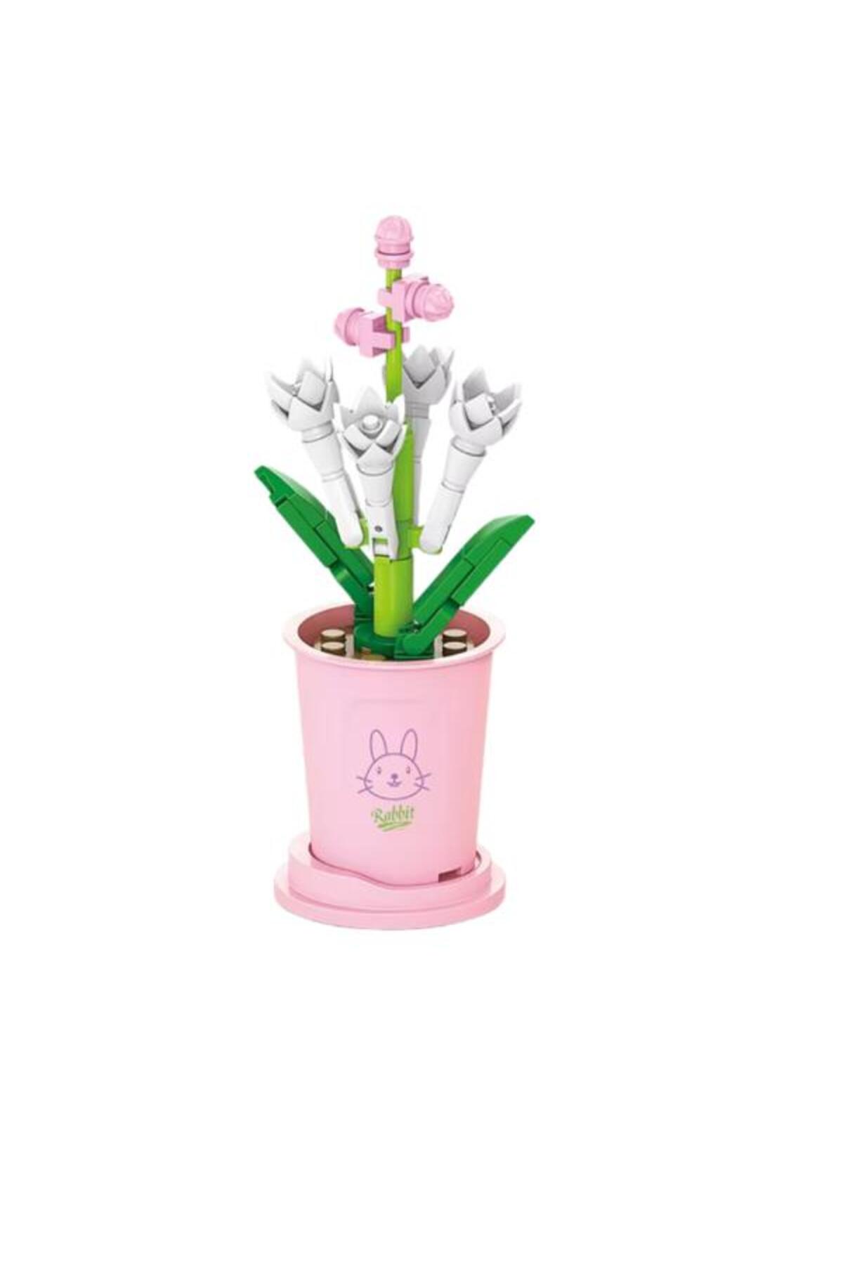 Ctoys Flower Blocks 8814-4 Polianthes Tuberosa – ست ۵۱ تکه بلوک‌های ساختنی گل (سنین ۶ سال به بالا)