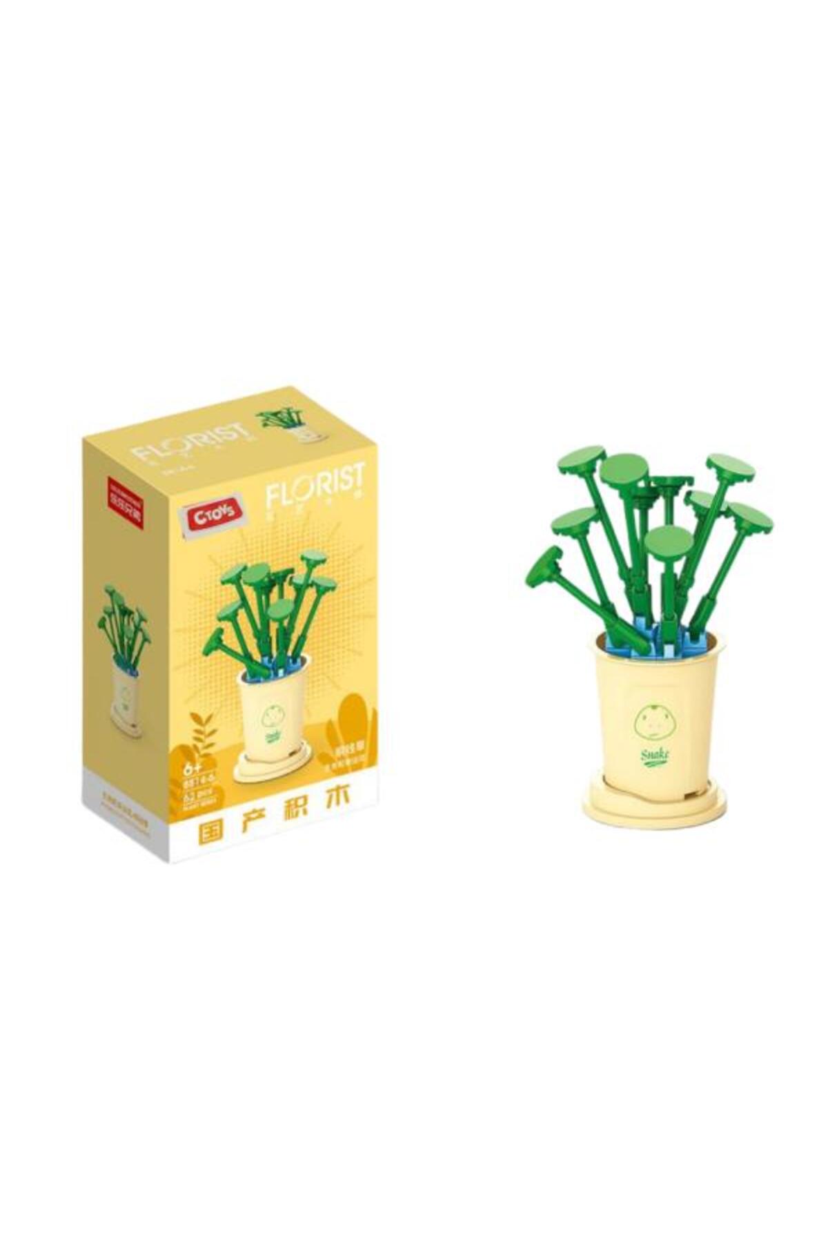 سی‌تویز بلوک‌های گل 8814-6 هیدروکوتایل ولگاریس – ست 62 تکه بلوک‌های ساختنی گل (6 سال به بالا)