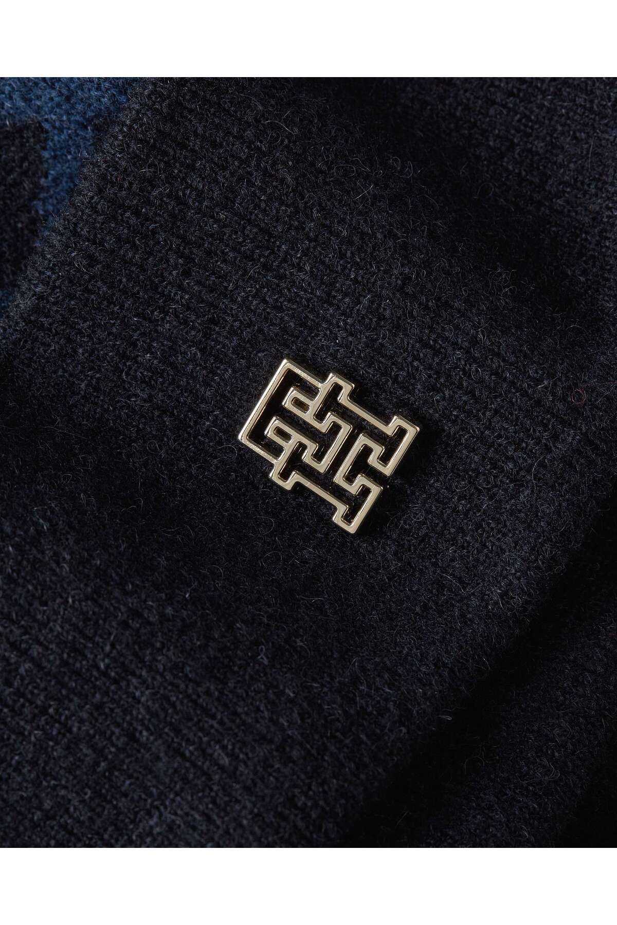 Tommy Hilfiger MONOGRAM ALL OVER BE Kadın Lacivert Bere görsel 3