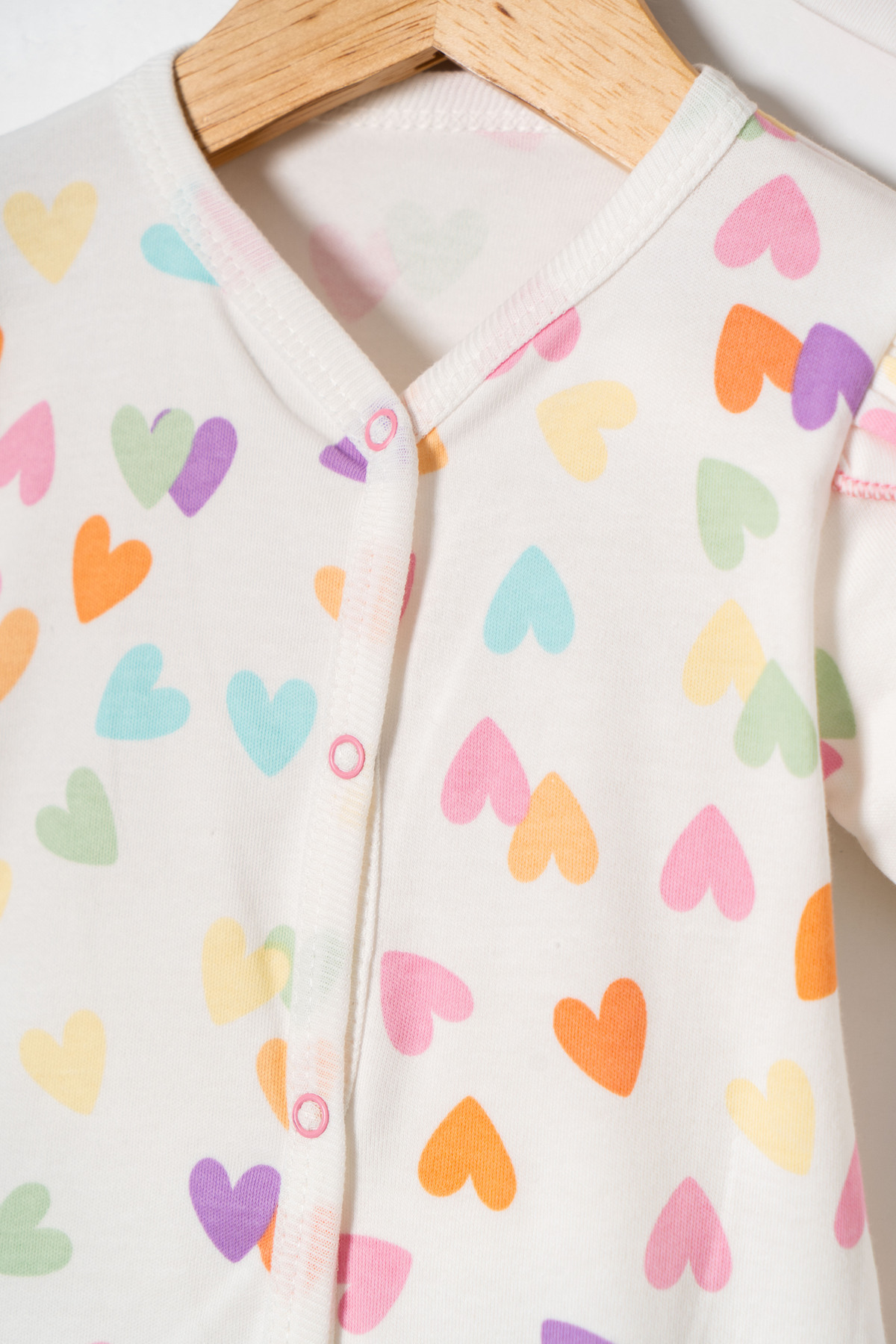 Miniday Baby Bebek Baskılı Tulum Şapkalı Kalpli Yeni doğan %Pamuklu Hastane çıkışı Uyku Tulumu Çıtçıtlı Basıc 16 fotoğrafı 5 (önizleme)