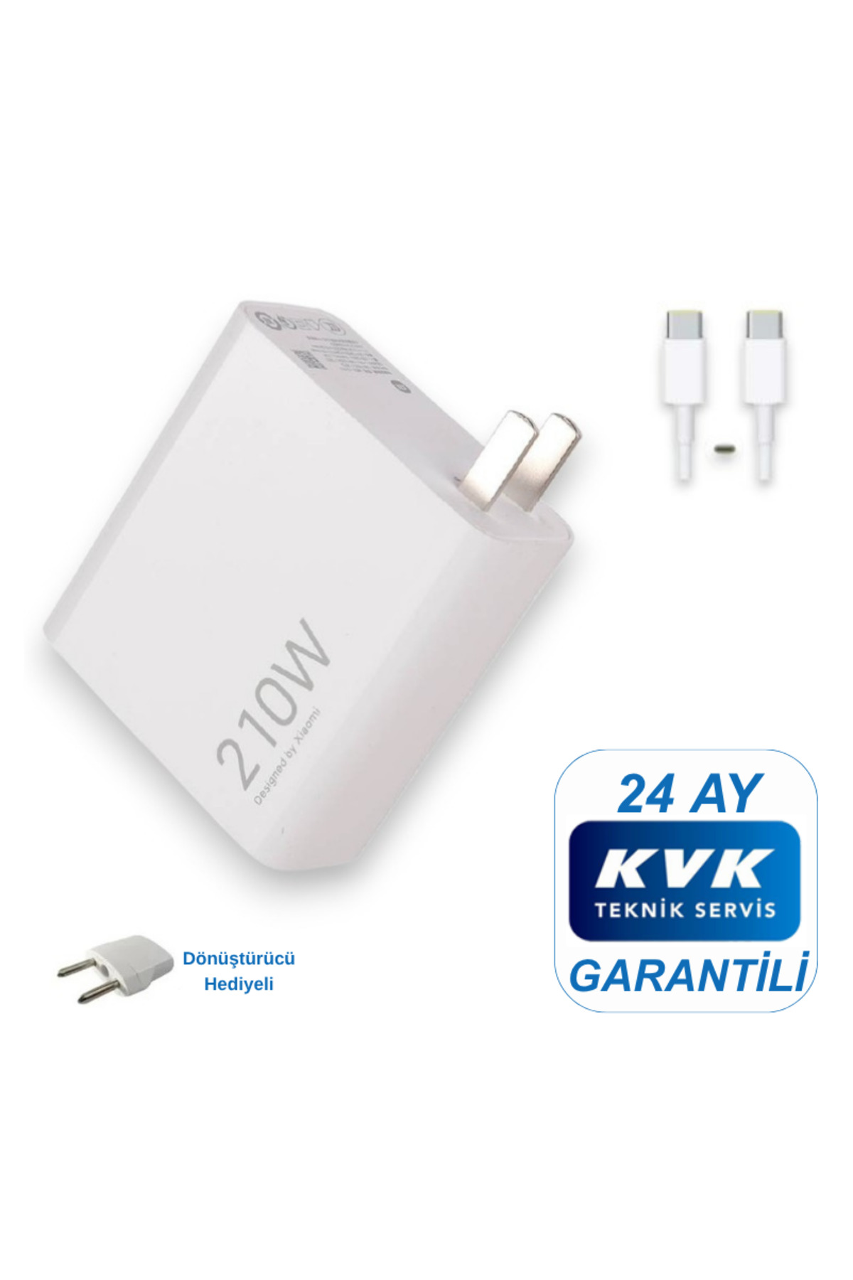 Xiaomi 210 (WATT) Hızlı Şarj Aleti Adaptörü Kablo Seti ( KVK