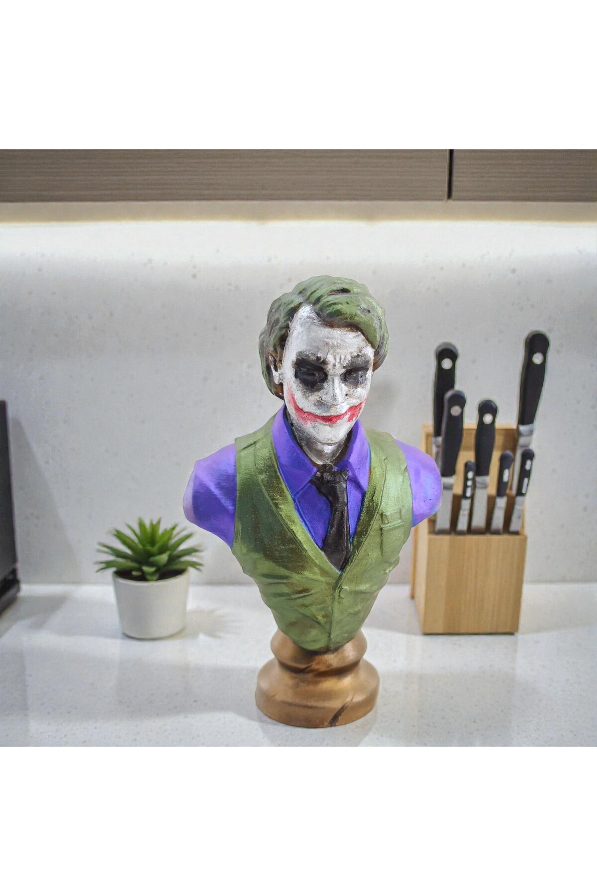 Joker　1506060 Kuzey Tacı The Dark Knight Joker Mini Büst Figürü - Koleksiyonluk