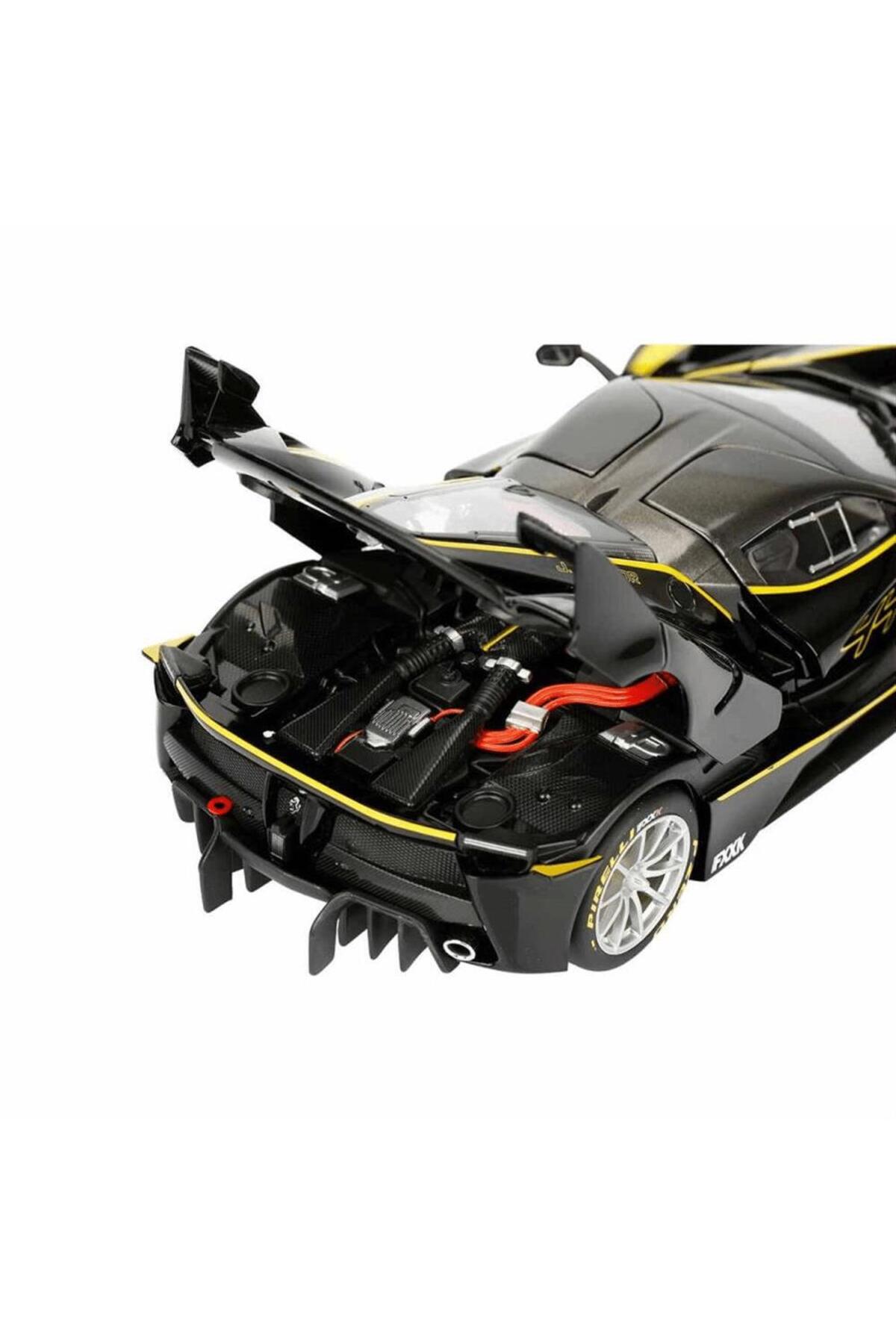 BBURAGO Signature Series 1/18 Ferrari FXX K Evo Siyah Sarı Diecast