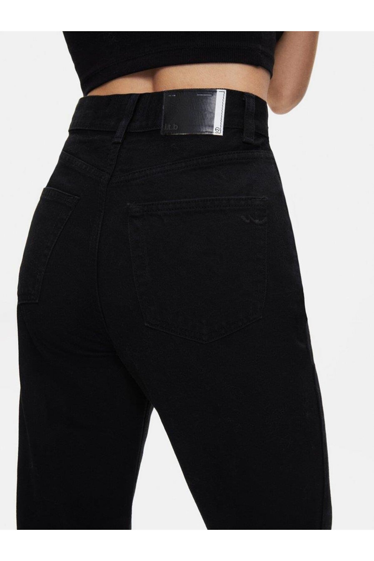Ltb  Vıonne H Black Wash Wide Leg Kadın Jean Pantolon - Görsel 4