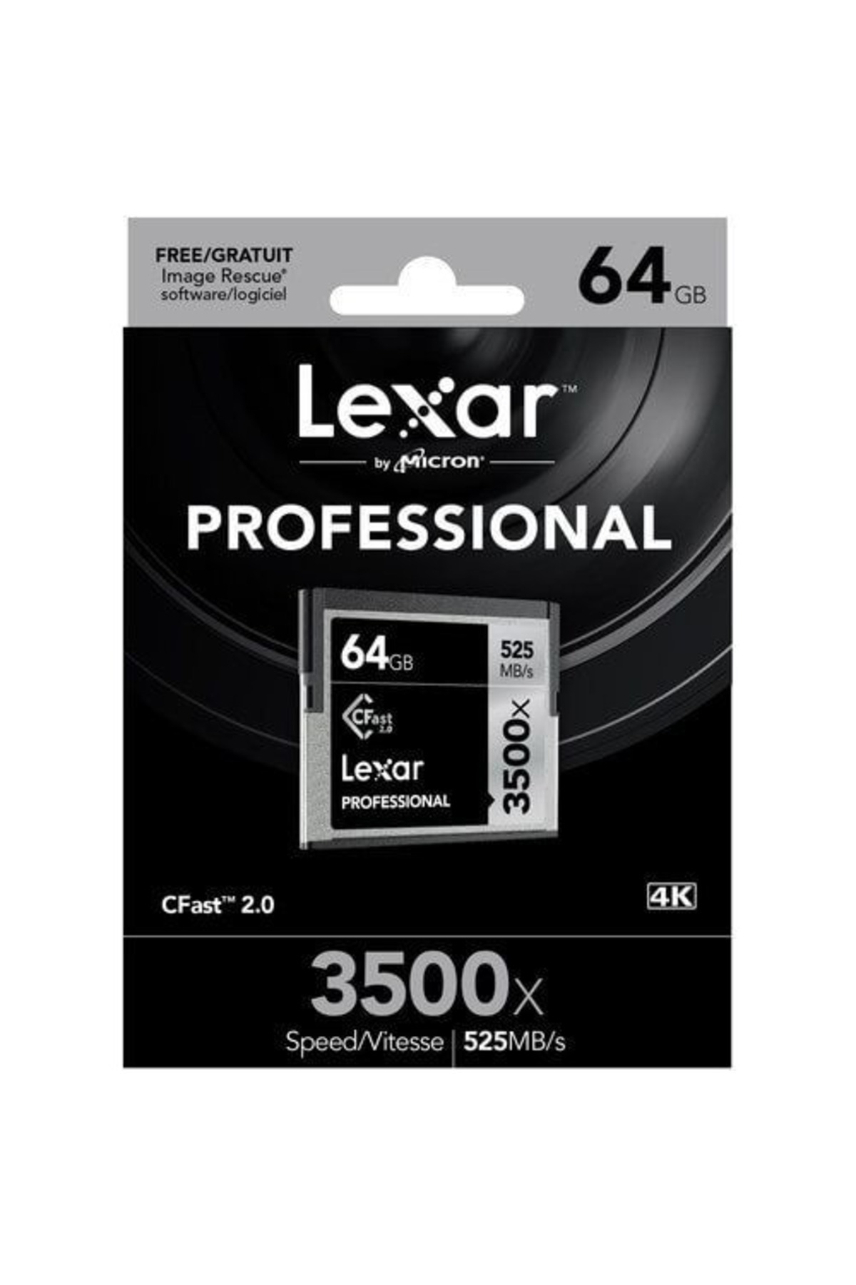 Lexar 64GB 3500x CFast 2.0 HAFIZA KARTI VPG-130 4K (525MB/s)