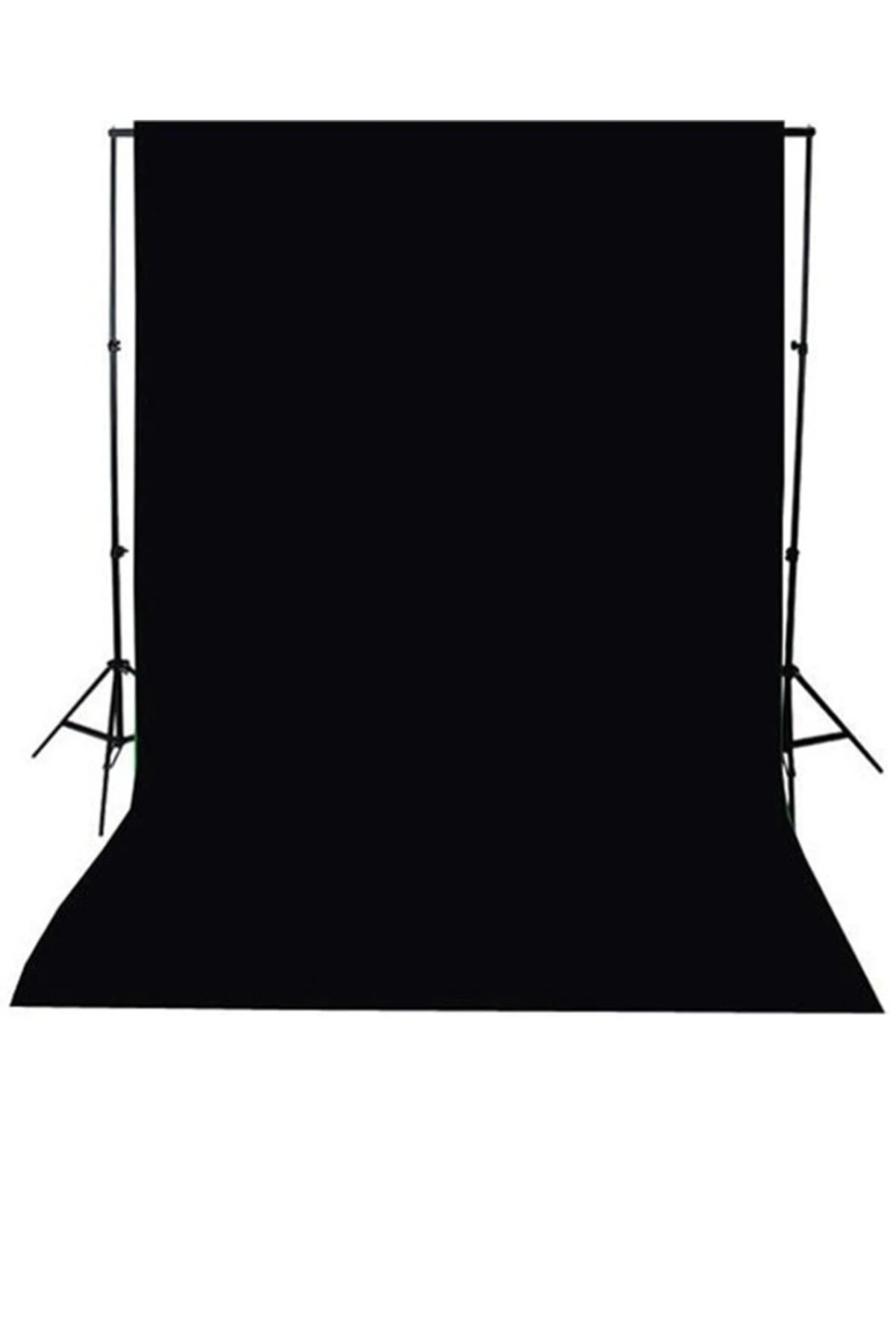 Black screen Siyah fon perde 2x3m fotoğraf ve ürün çekimleri için +fon standı