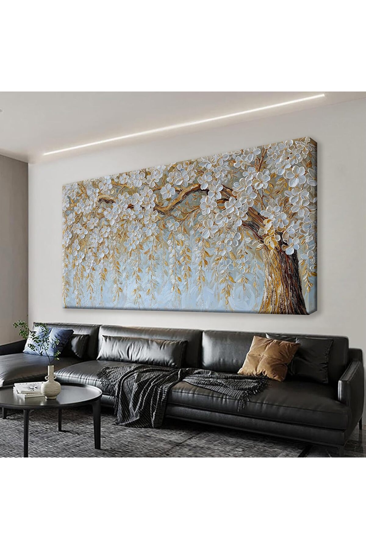 A wall art fabric panel with an antique and simple...