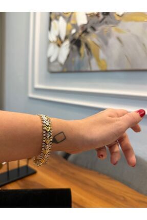 ELMERIAJEWELRY Çelik Chevron Bilekli