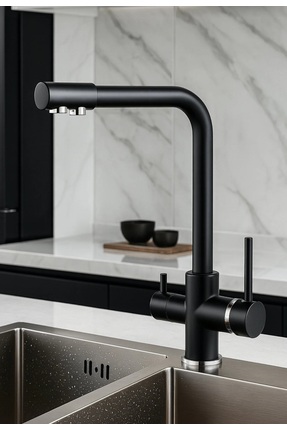 FUMA COLLECTİON LÜX 3 YOLLU ARITMA ÇIKIŞLI AÇ KAPA MUTFAK EVİYE BATARYASI 2 Y...