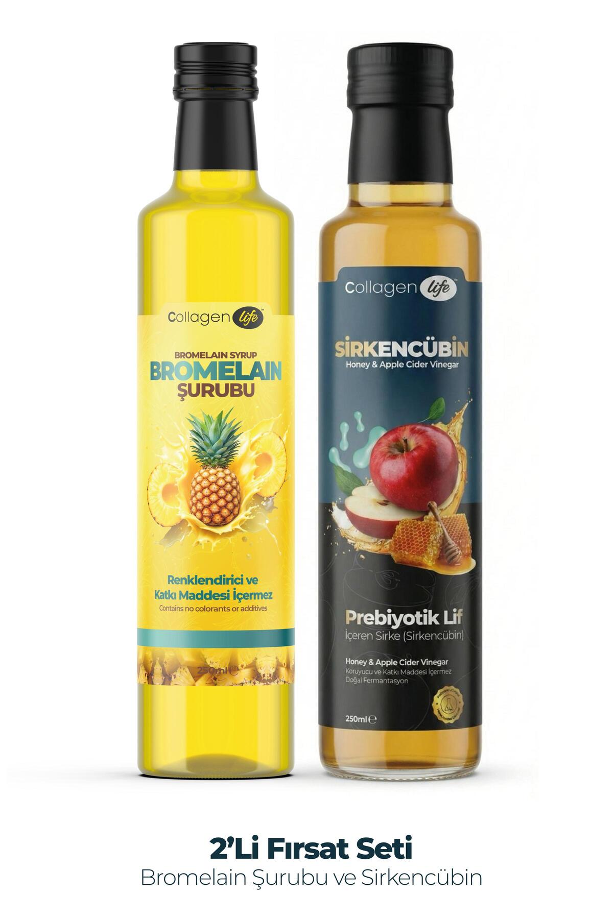 Collagen Life Bromelain Ananas İçeren Detox Şurubu & Sirkencübin