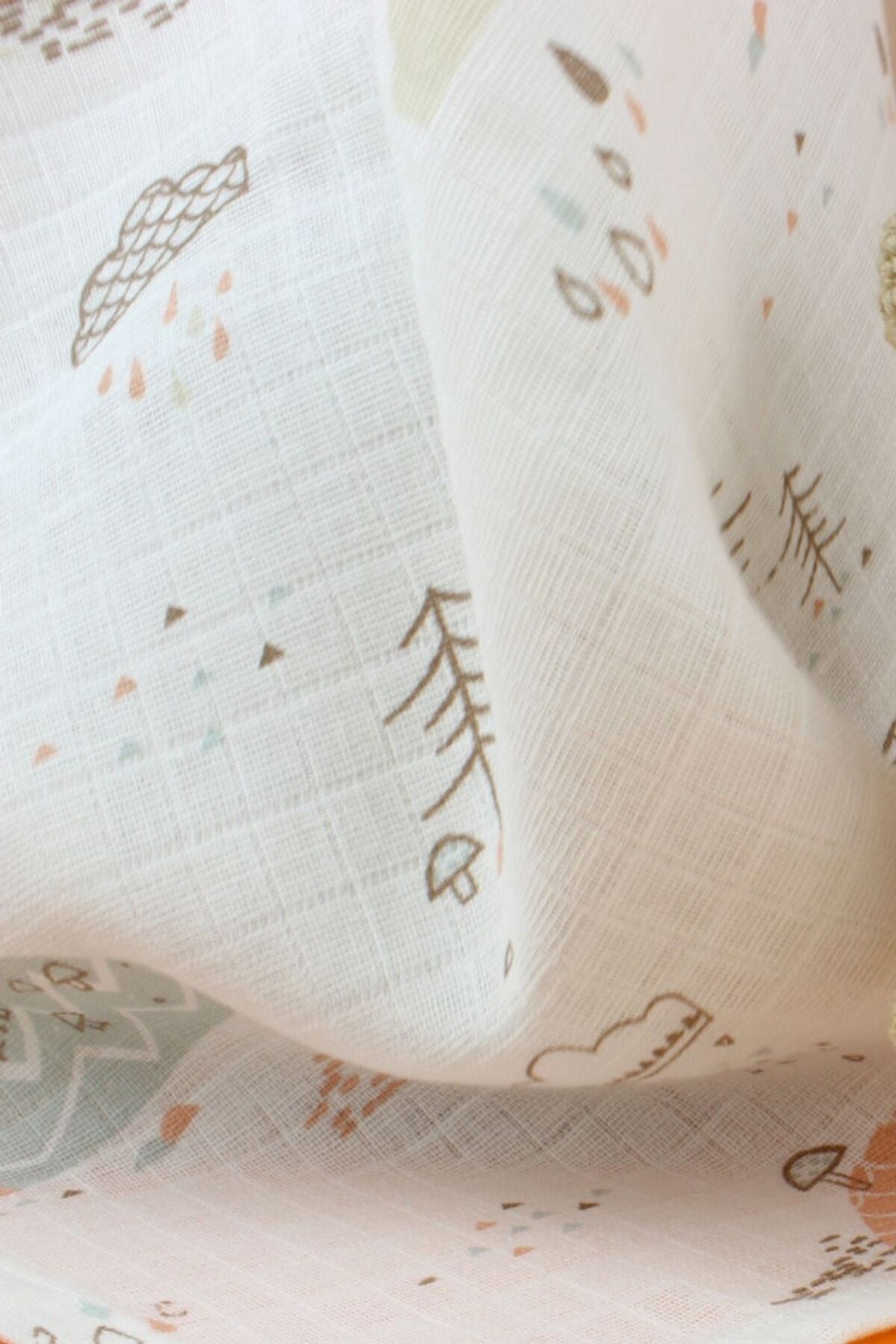 Banvela Handmade 5'li Müslin %100 Pamuk Organik Yenidoğan Bebek Battaniye Örtü Seti-Önlük,Mendil,Omuz Bezi,Fular fotoğrafı 4 (önizleme)