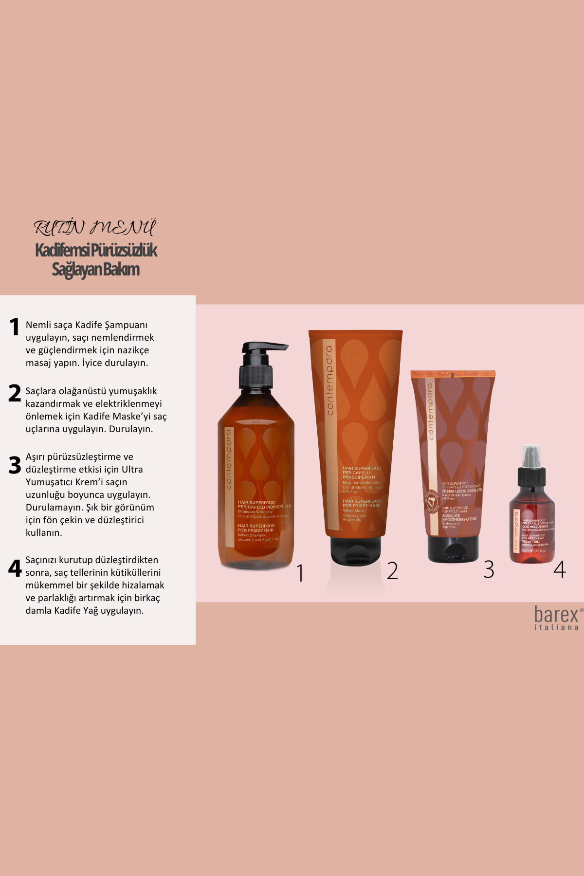 Argan Yağlı Elektriklenme ve Kabarıklık Önleyici Unisex Vegan Kadife Saç Maskesi — CP23 — تصویر 8 از 8