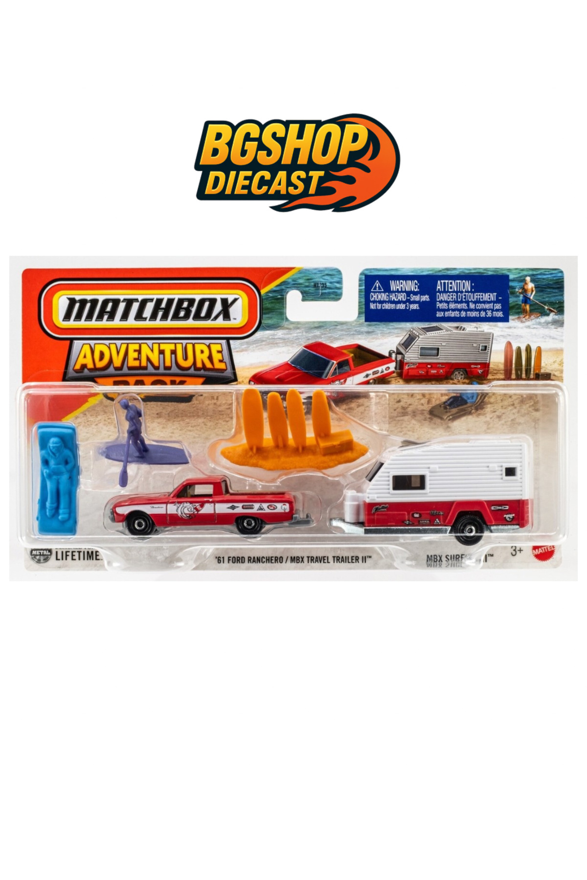 HOT WHEELS 2025 Matchbox Adventure Pack MBX Surfing II | '61 Ford