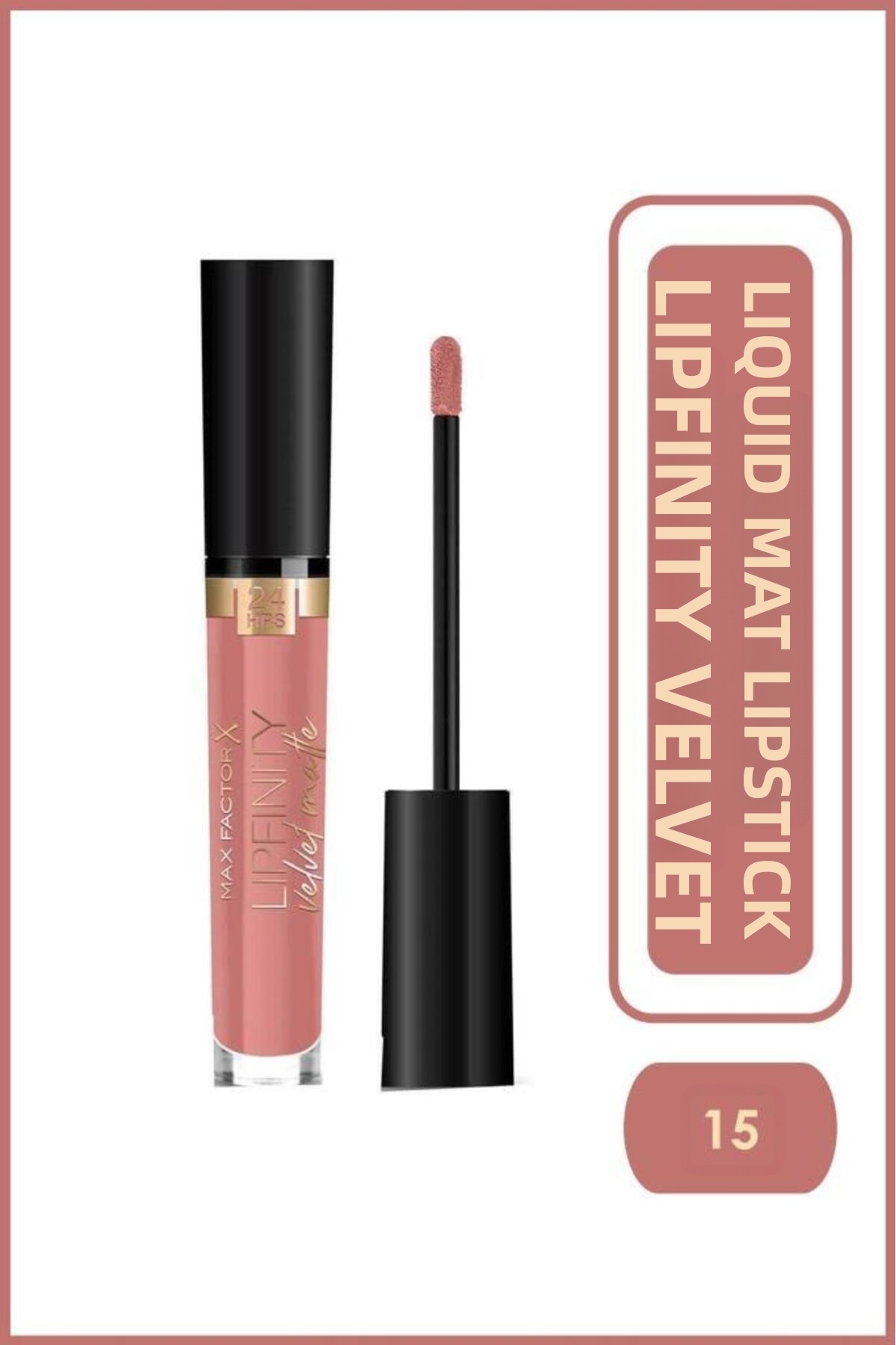 Max Factor Matte Lipstick - Lipfinity Velvet Matte RG Lipstick 015 Nude Silk 3.5ml 17Iv8005610629612