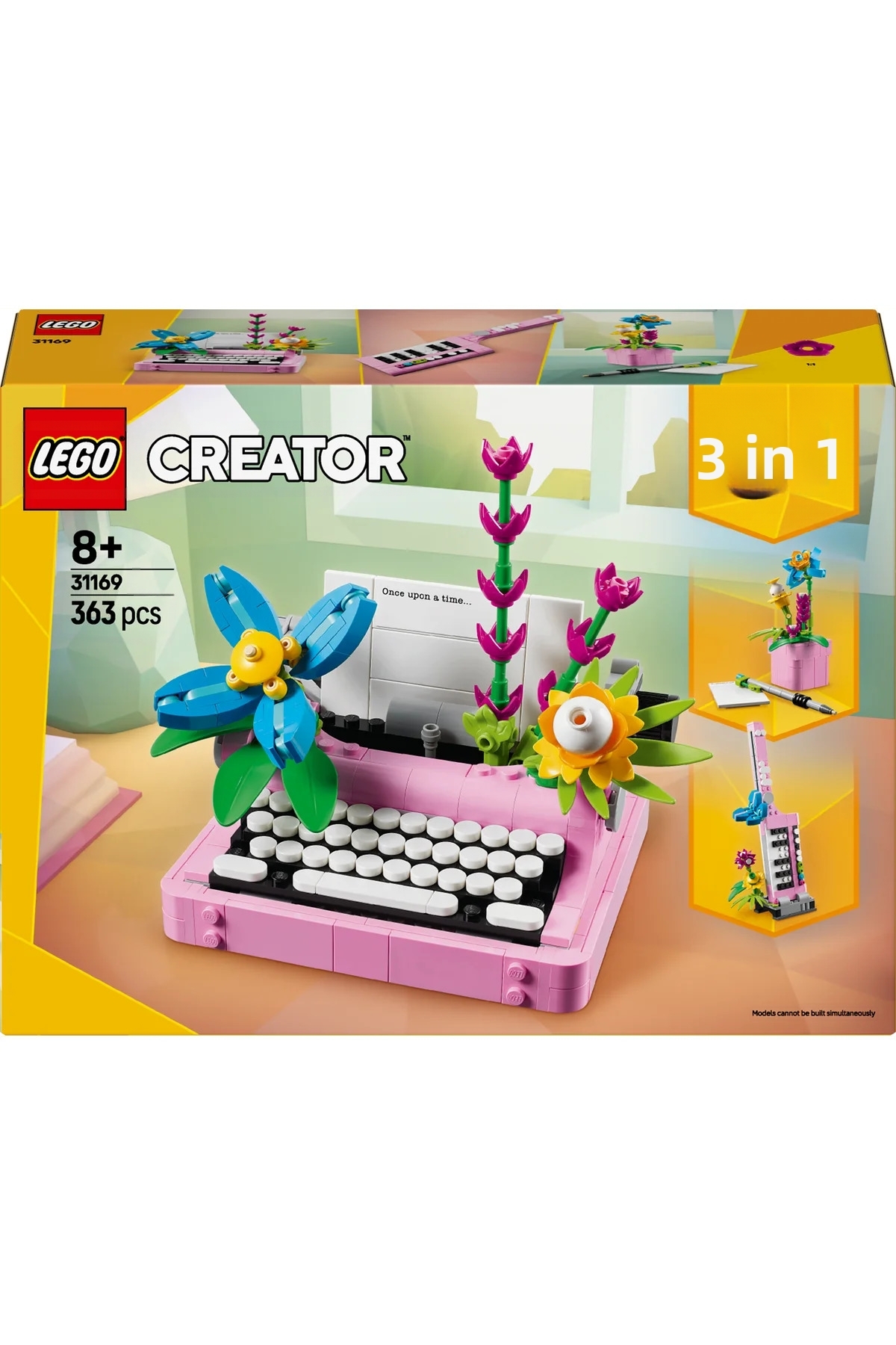 ® کریِیتور ماشین تحریر ۳ در ۱ با گل‌ها، مجموعه اسباب‌بازی ۳۱۱۶۹