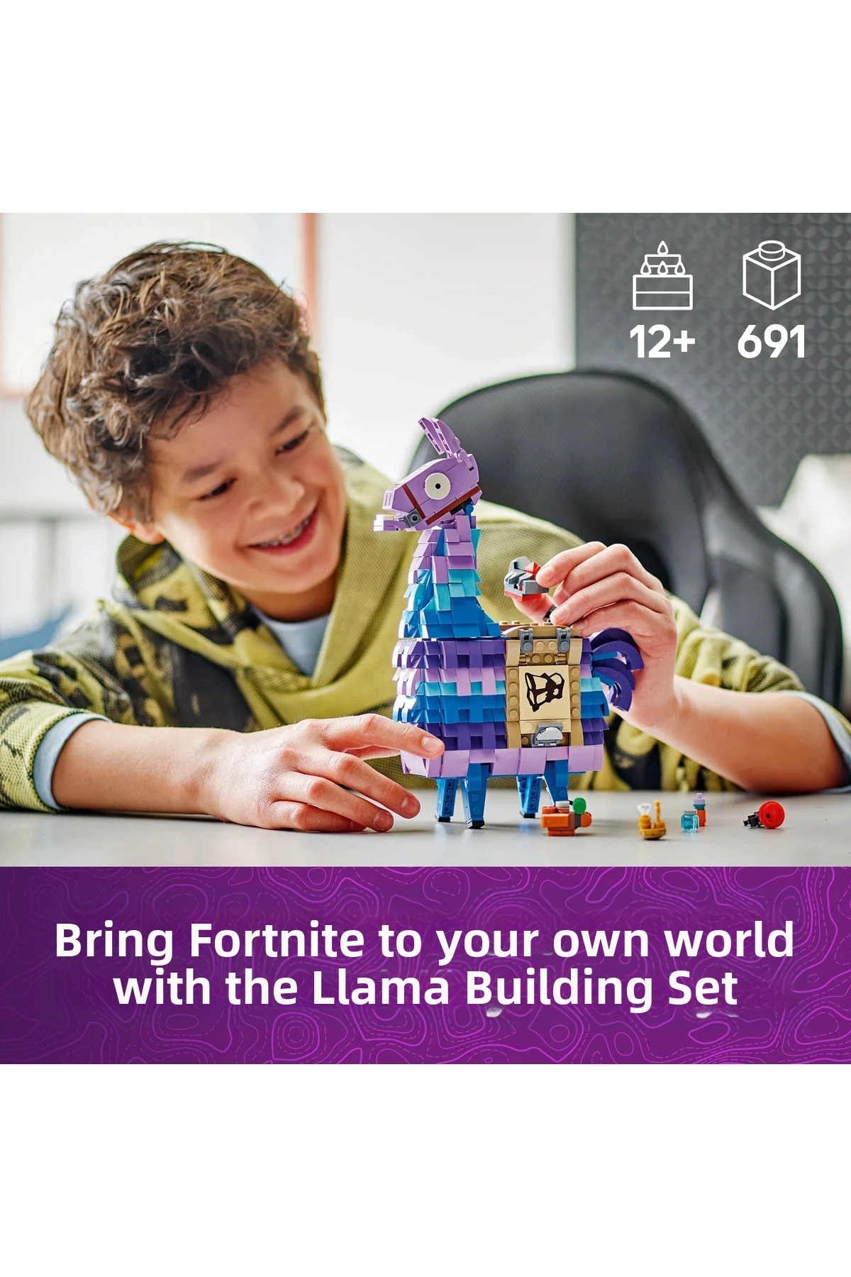 ® فورتنایت لامای تدارکات ۷۷۰۷۱ مجموعه ساختنی خلاقانه برای کودکان ۱۲ سال و بالاتر (۶۹۱ قطعه)