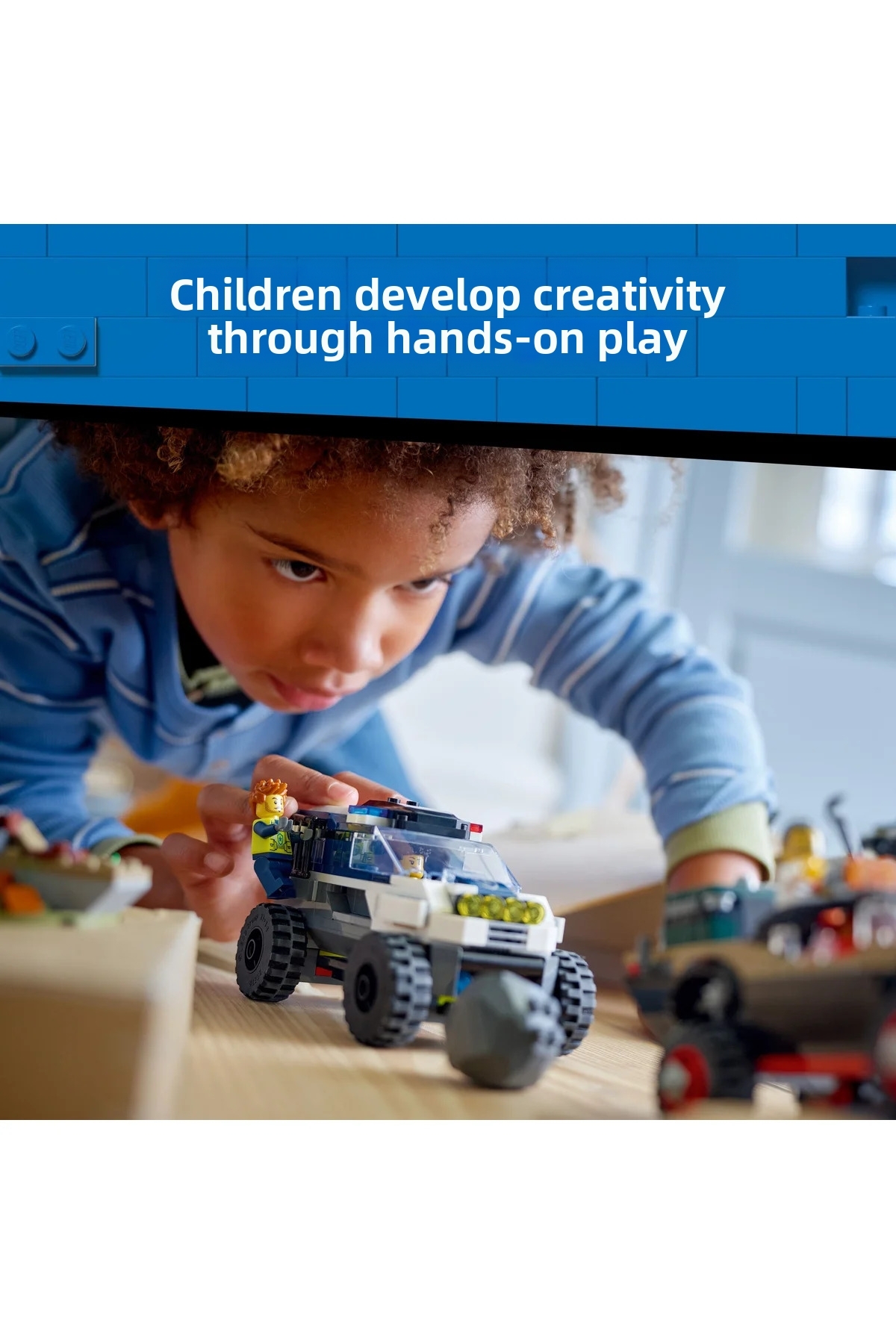 ® ردیاب خودروهای آفرود پلیس شهری 60449 – مجموعه خلاقانه ساخت ماشین اسباب‌بازی برای کودکان ۶+ (۴۶۷P)