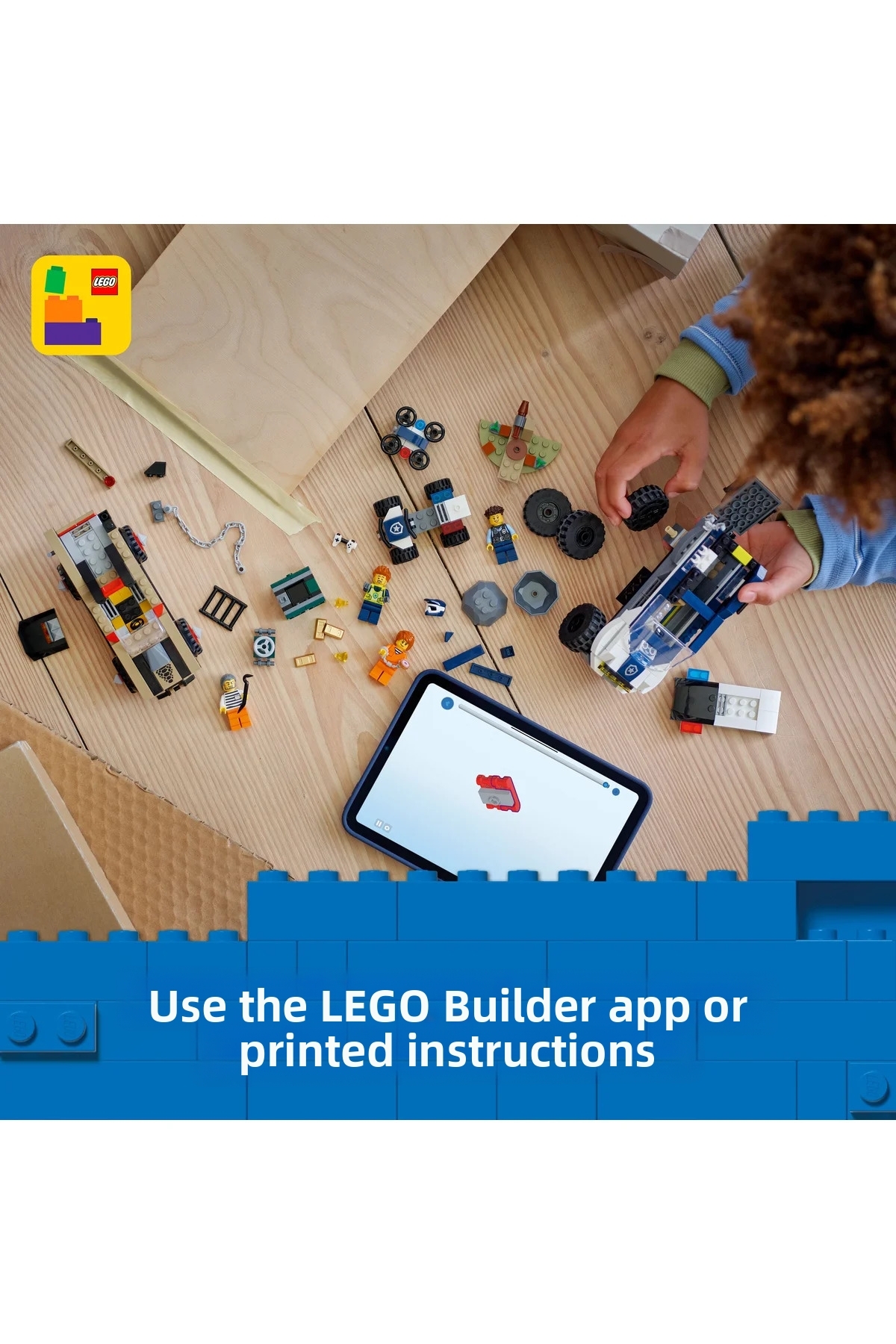 ® ردیاب خودروهای آفرود پلیس شهری 60449 – مجموعه خلاقانه ساخت ماشین اسباب‌بازی برای کودکان ۶+ (۴۶۷P)