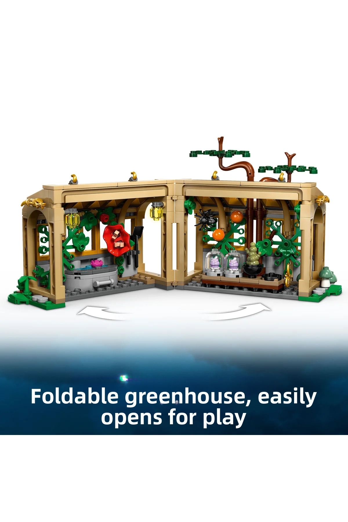 ® هری پاتر ™ هاگوارتز ™ قلعه: درس گیاه‌شناسی ۷۶۴۴۵ – مجموعه ساخت اسباب‌بازی خلاقانه برای سنین ۸+ (۳۹۰ قطعه)