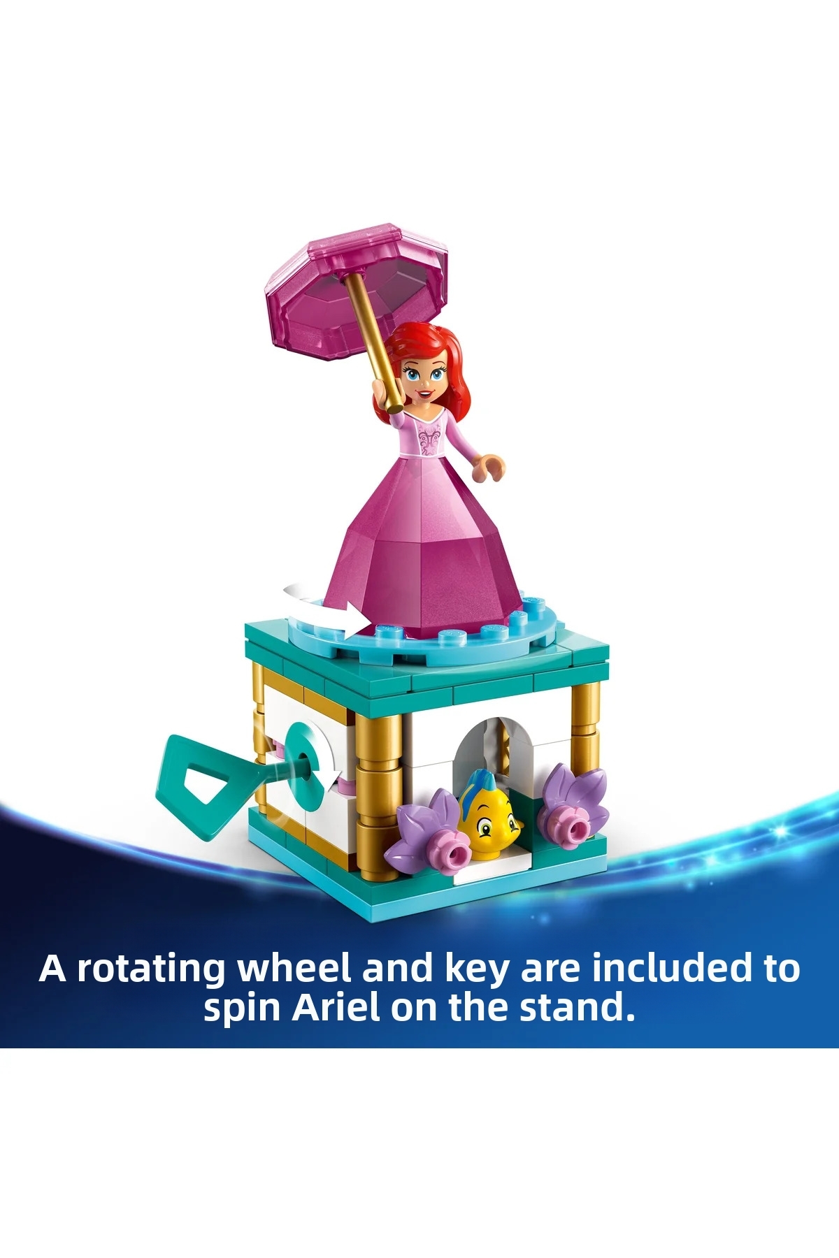 ® ǀ دیزنی پرنسس آریل چرخان ۴۳۲۵۹ – مجموعه ساختنی اسباببازی ۵ سال به بالا (۹۳ قطعه)