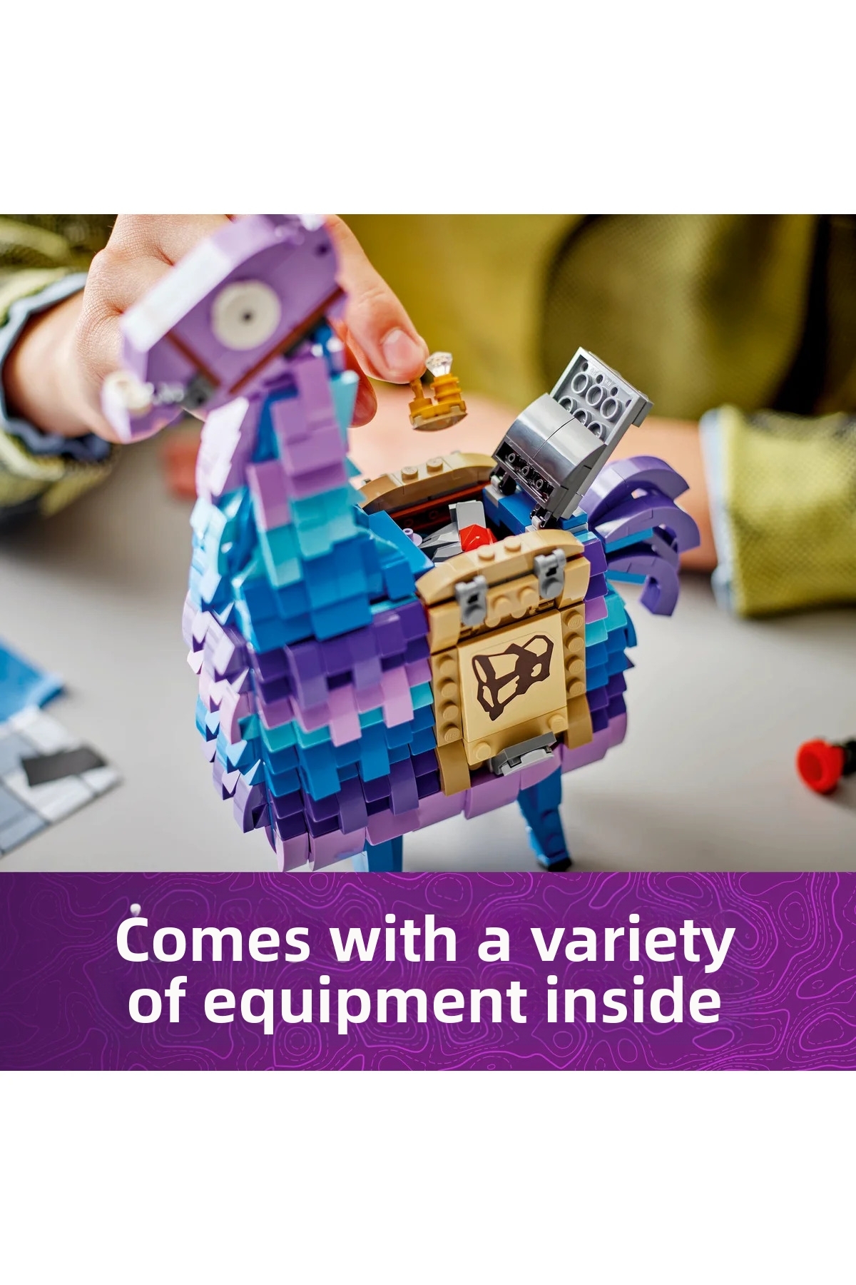 ® فورتنایت لامای تدارکات ۷۷۰۷۱ مجموعه ساختنی خلاقانه برای کودکان ۱۲ سال و بالاتر (۶۹۱ قطعه)