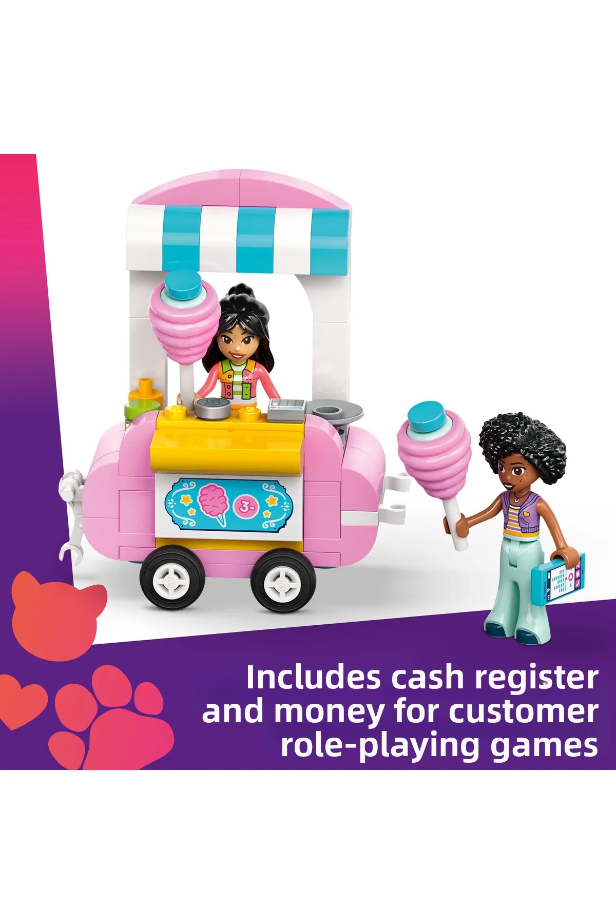 ® Friends دستگاه پشمک و اسباب‌بازی اسکوتر برای بازی نمایشی ۴۲۶۴۳