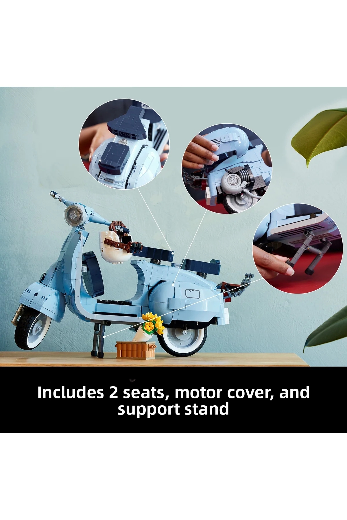 ® ICONS وسپا ۱۲۵ ۱۰۲۹۸ – مجموعه ساختنی تزئینی و کلکسیونی برای بزرگسالان (۱۱۰۶ قطعه)