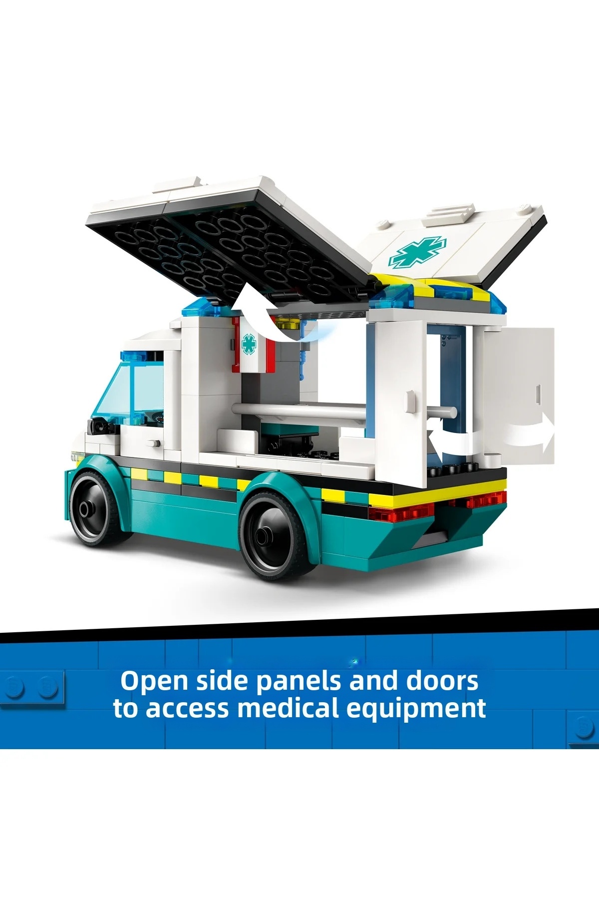 ® مجموعه ساختنی کامیون اسباببازی آمبولانس اضطراری شهری ۶۰۴۵۱