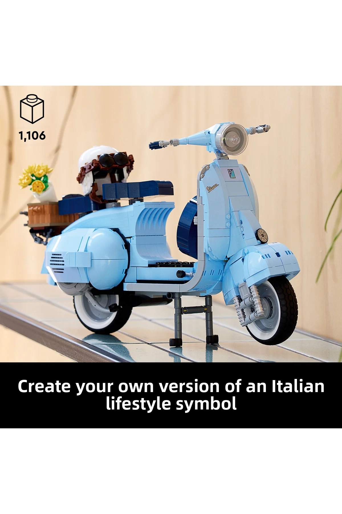 ® ICONS وسپا ۱۲۵ ۱۰۲۹۸ – مجموعه ساختنی تزئینی و کلکسیونی برای بزرگسالان (۱۱۰۶ قطعه)