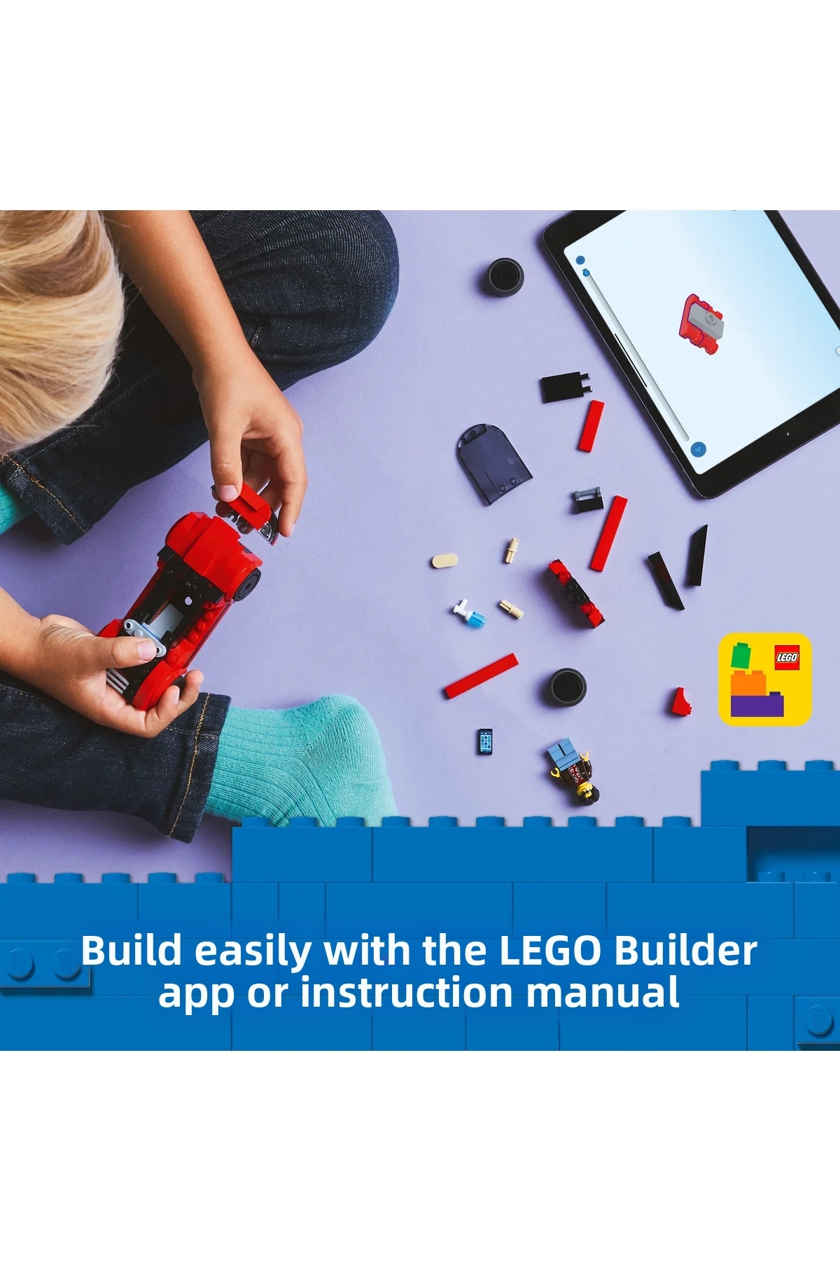 ® ماشین اسپرت قرمز شهری 60448 – مجموعه ساختنی اسباب‌بازی خلاقانه ۵+ (۱۰۹ قطعه)