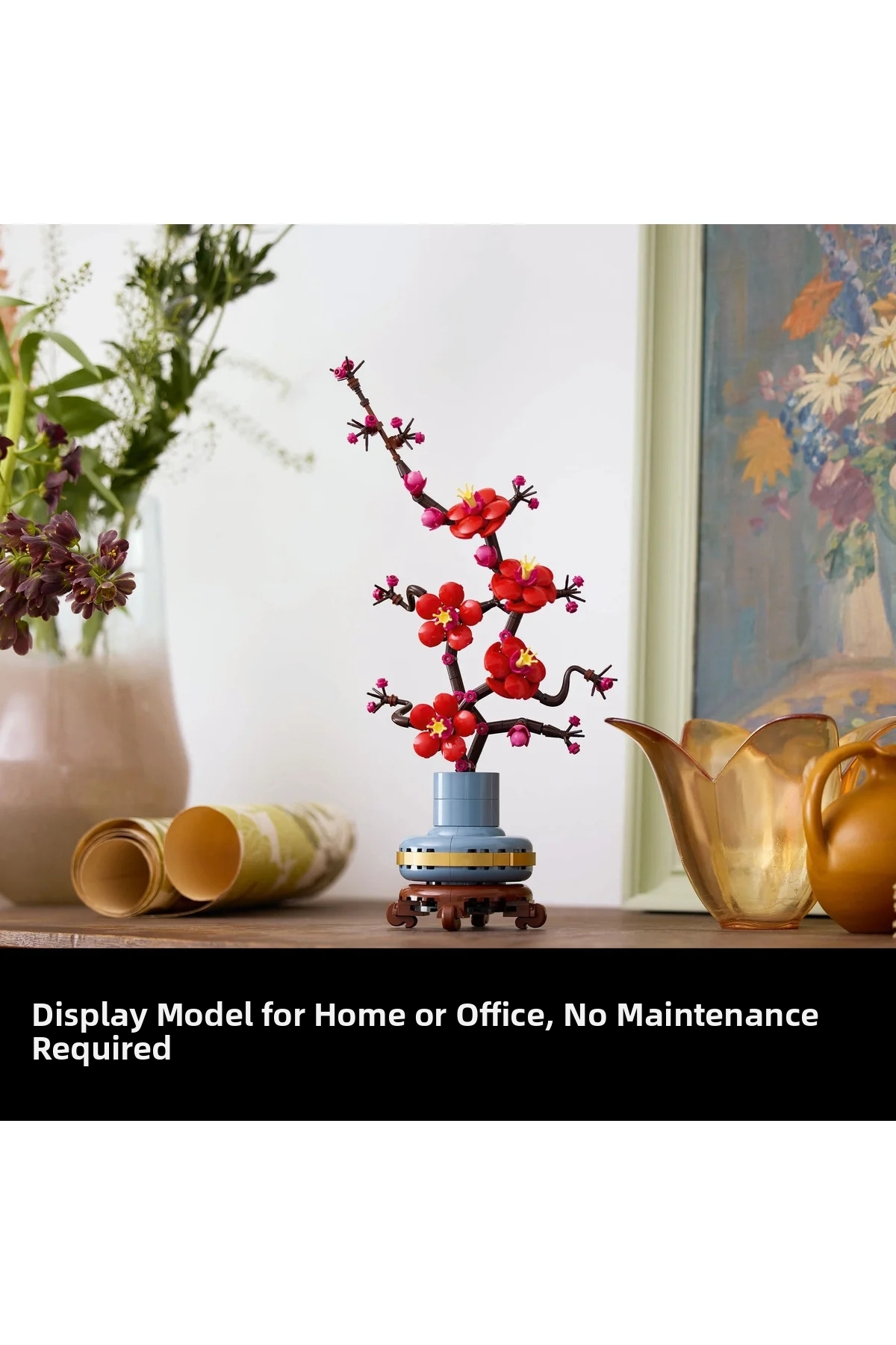 ® Botanicals مجموعه ساختنی دکور گل شکوفه آلو ۱۰۳۶۹ برای بزرگسالان (۳۲۷ قطعه)