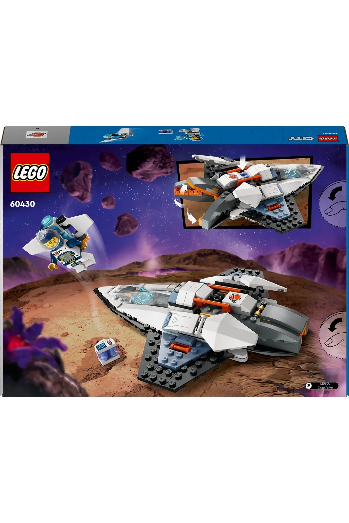 کشتی فضایی بین‌ستاره‌ای شهری 60430 – مجموعه ساختنی اسباب‌بازی خلاقانه برای کودکان ۶ سال به بالا (۲۴۰ قطعه)