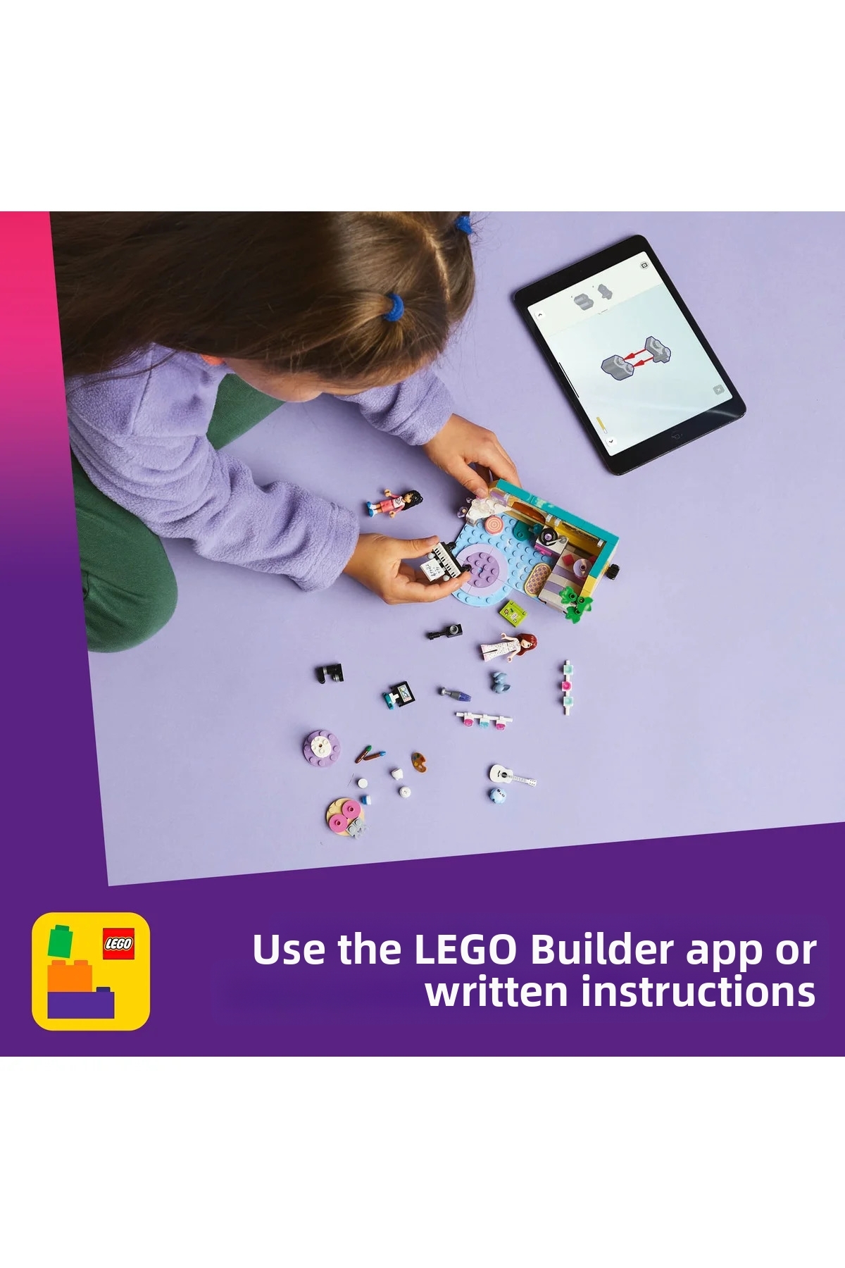 ® Friends اتاق پیسلی ۴۲۶۴۷ – مجموعه ساخت‌وساز اسباب‌بازی برای کودکان ۶+ به همراه عروسک‌های مینیاتوری (۱۹۹P)